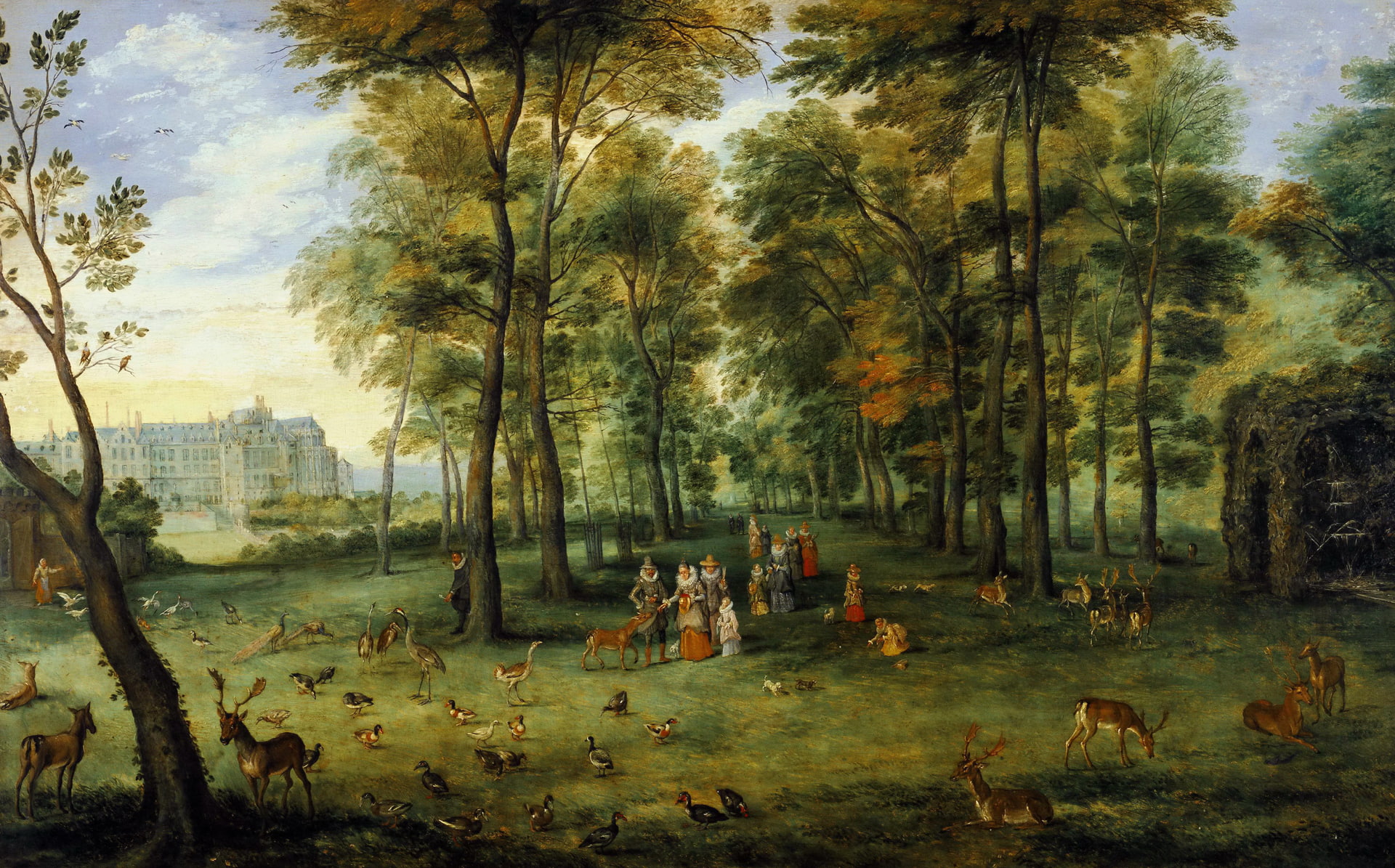 Jan Brueghel the younger, landscape, picture, 1080P, HD Wallpaper