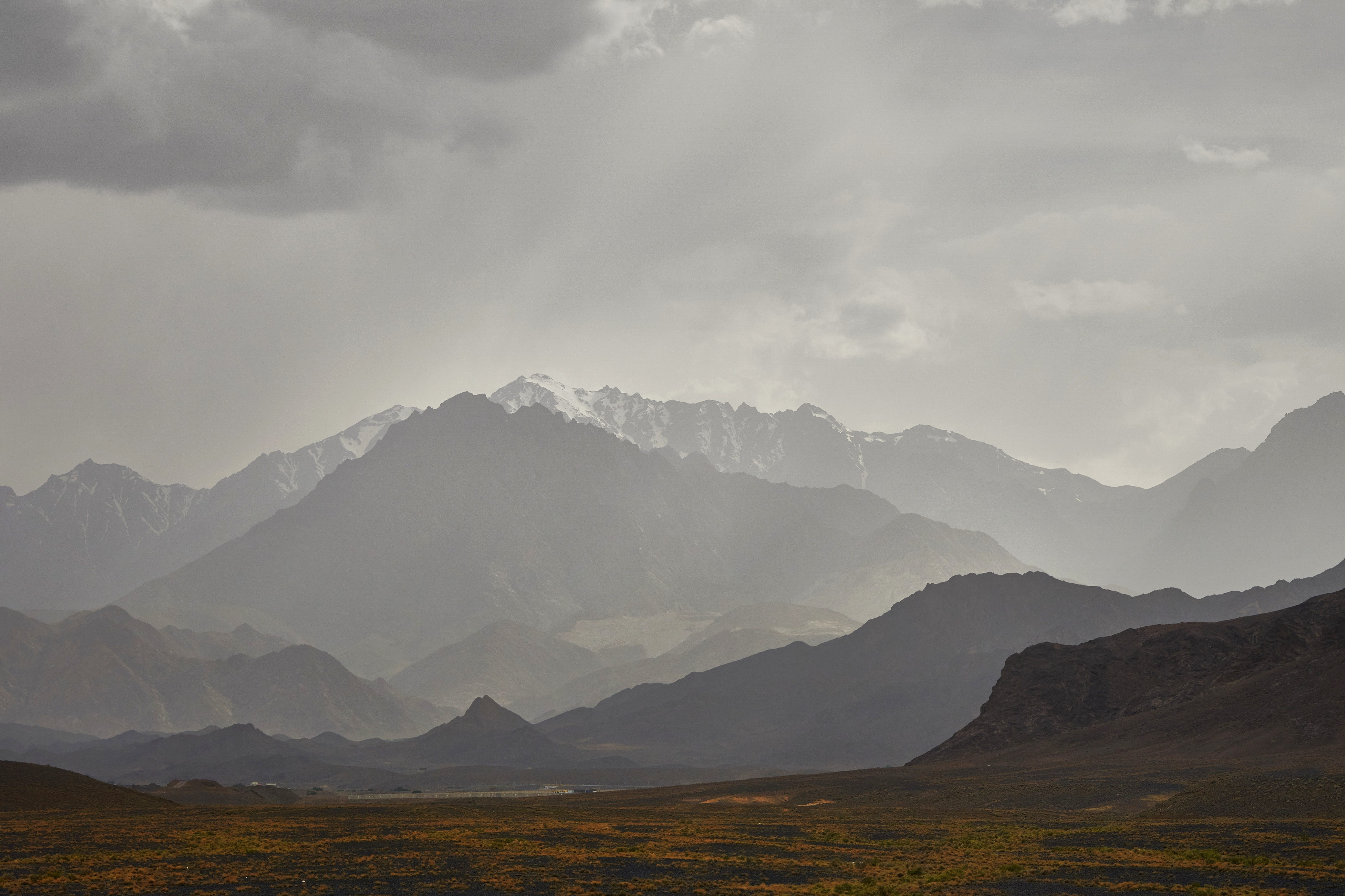 remote, mountain, no people, valey, moody, land, dark, mood, non-urban scene, mountain range, sky, train, ridge, travel, discover, peak, iran, cloud - sky, HD Wallpaper