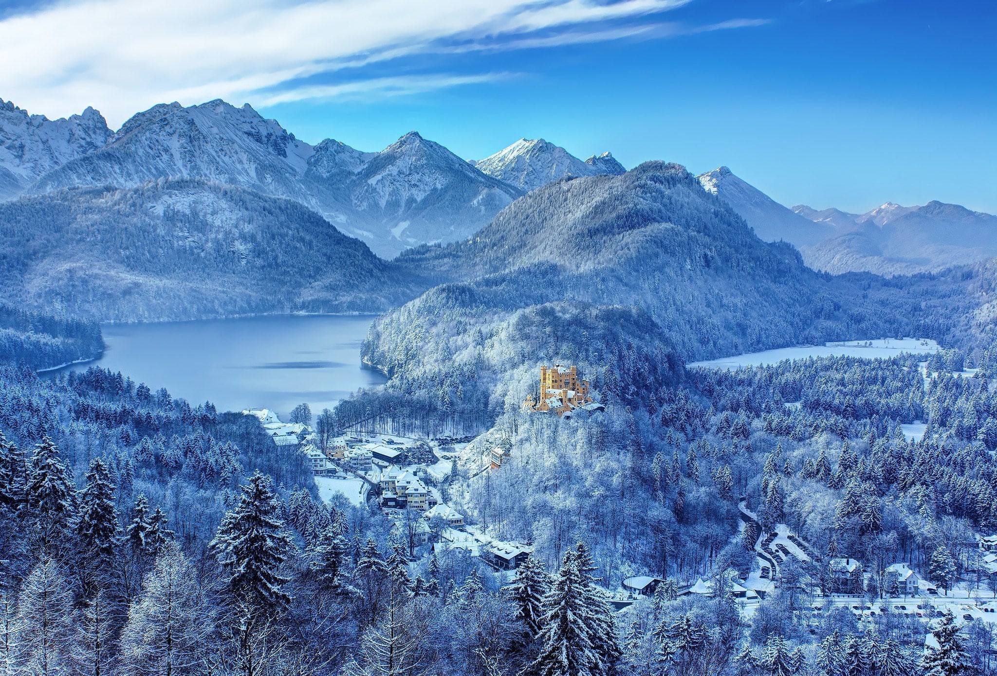hohenschwangau castle, 1080P, HD Wallpaper