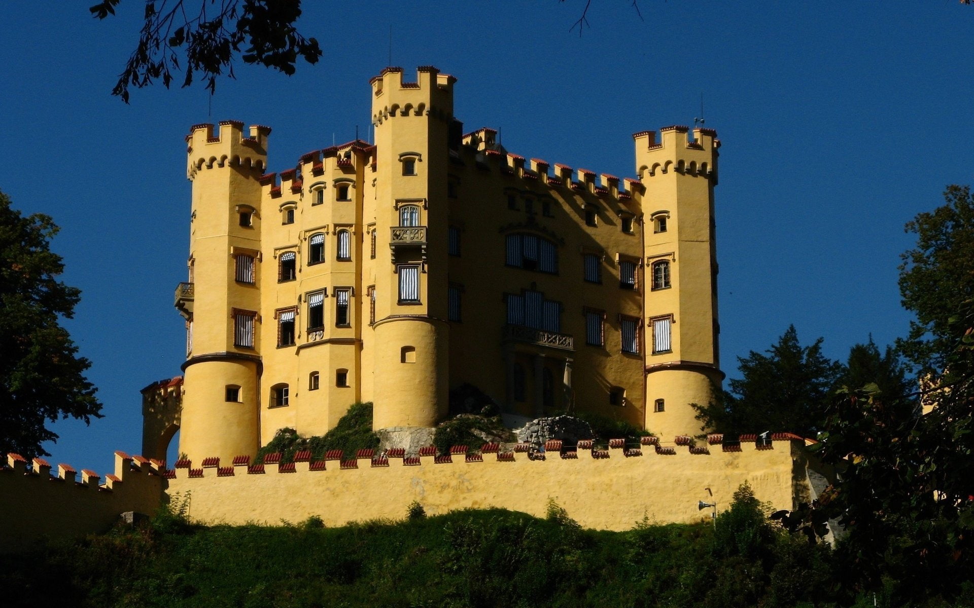 Castles, 1080P, Hohenschwangau Castle, HD Wallpaper