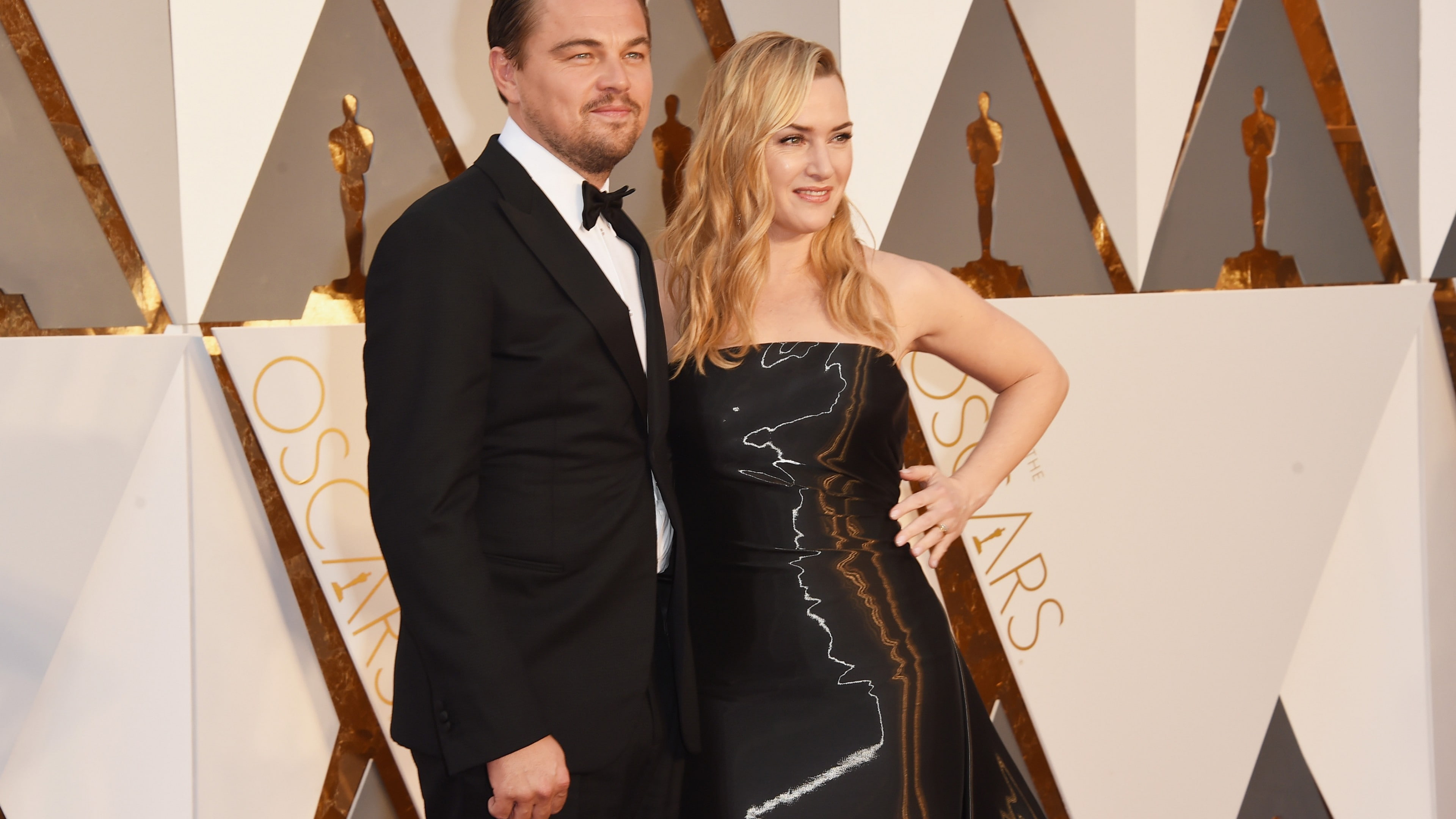 Kate Winslet, Oscar, 4K, Leonardo DiCaprio, Most popular celebs, Oscar 2016, HD Wallpaper