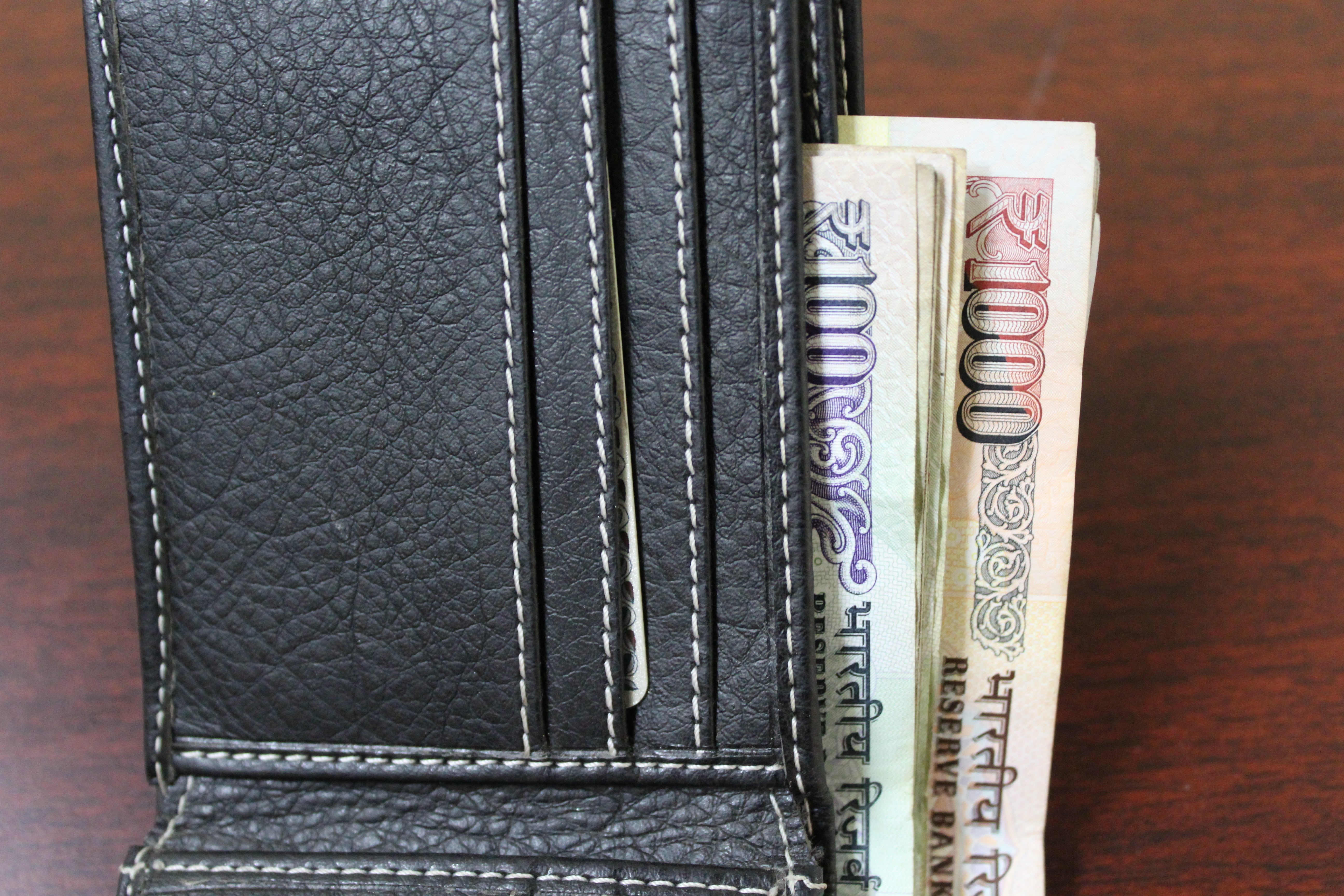 book cover, backgrounds, surface, still life, education, money, wallet, wealth, indian currency, economy, finance, wood - material, variation, black, banknote, HD Wallpaper