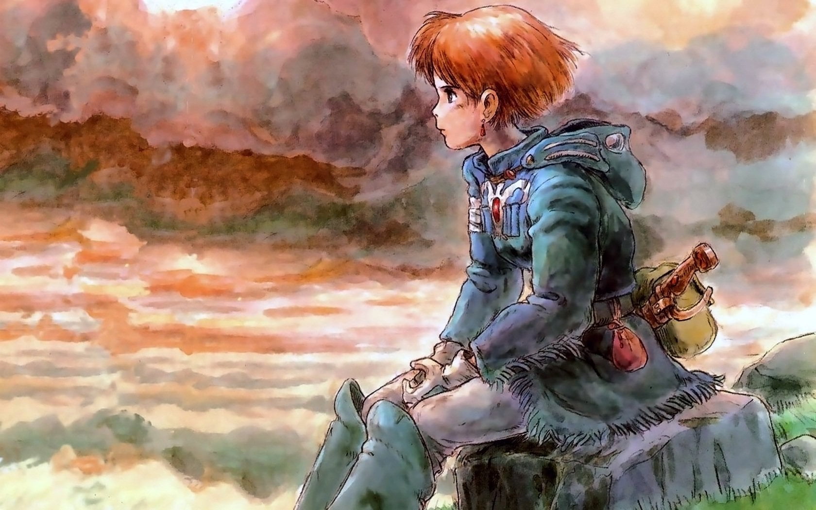 creativity, three quarter length, representation, art and craft, sculpture, sky, human representation, Nausicaä, day, cloud - sky, Nausicaä of the Valley of the Wind, HD Wallpaper
