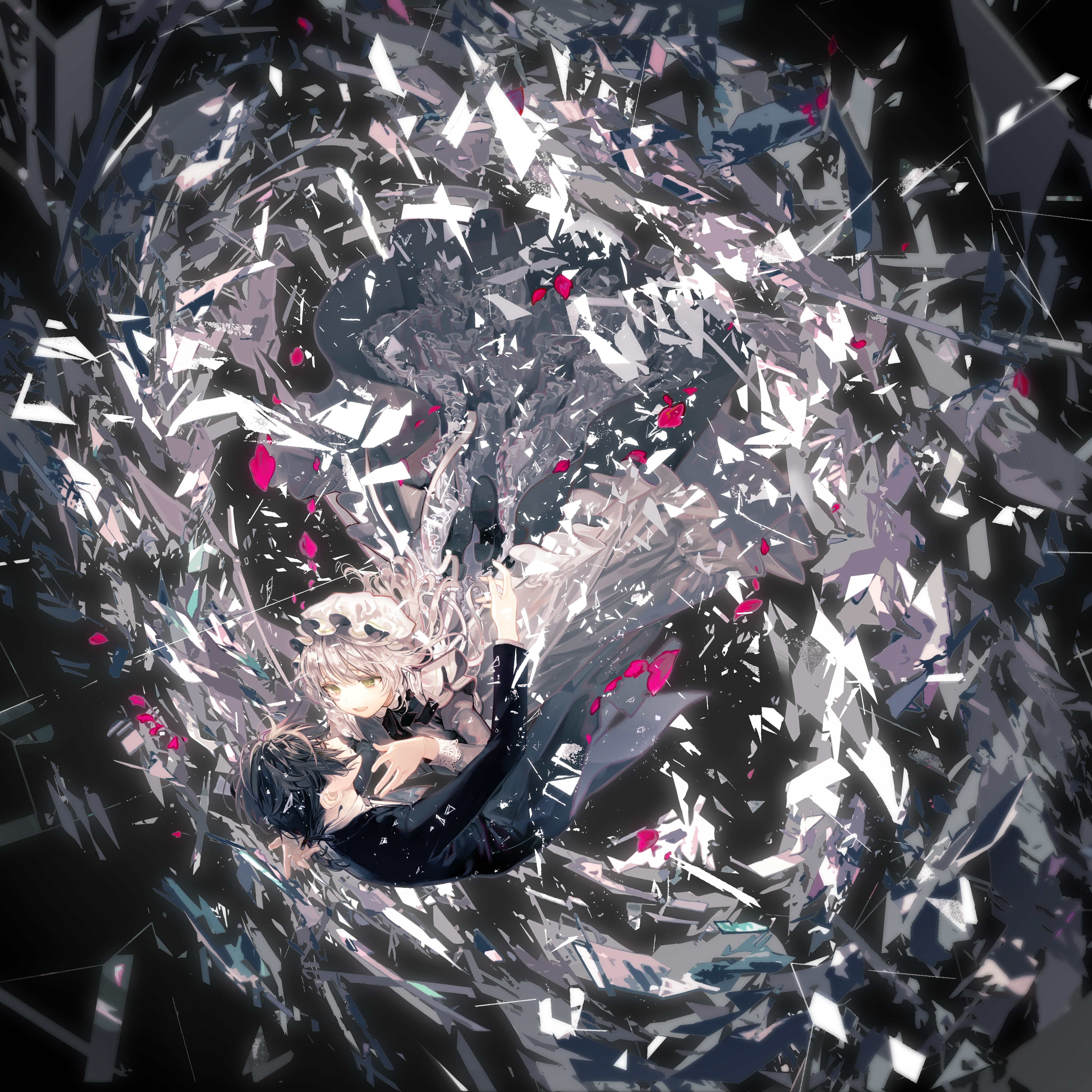 high angle view, isekai goumon-hime, sena kaito, retail, full frame, Anime, consumerism, day, plastic, damaged, close-up, glass, large group of objects, Phone HD Wallpaper