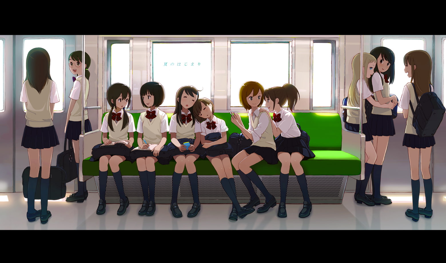 720P, juunigou, tagme, original, kokudou, seifuku, HD Wallpaper