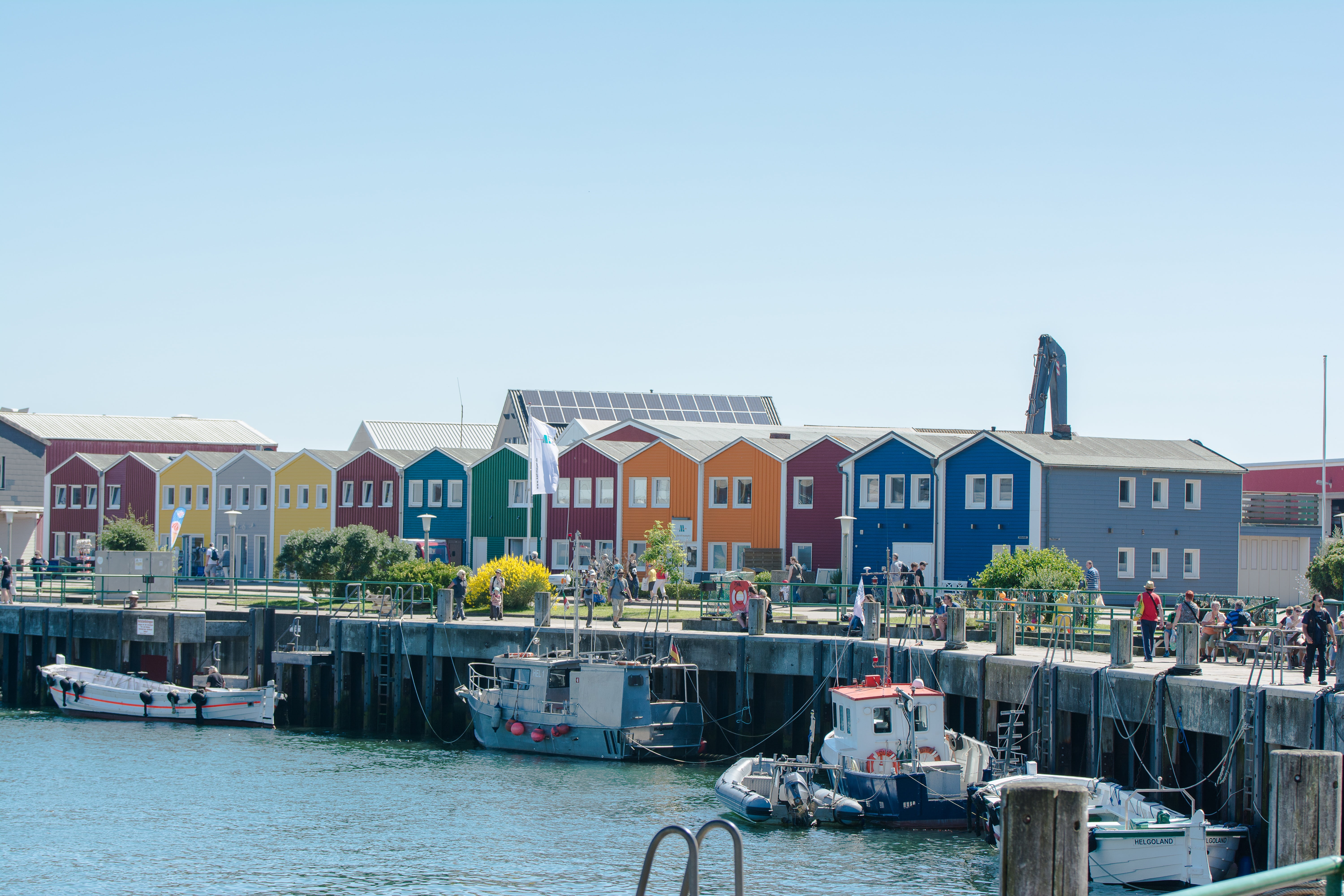 sky, transportation, building, colourful houses, north sea, building exterior, river, travel destinations, moored, blue, waterfront, day, nautical vessel, HD Wallpaper