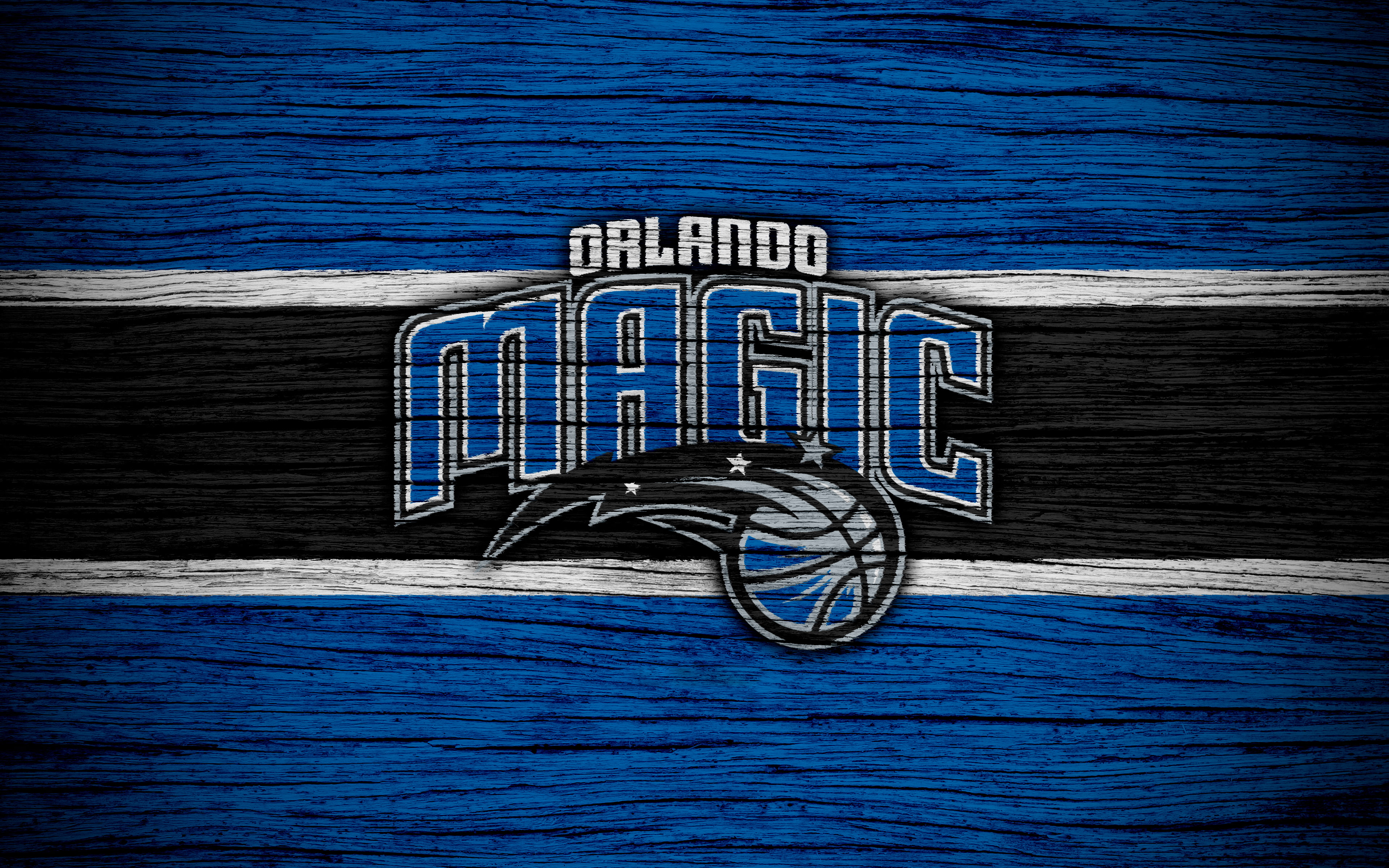 4K, Basketball, Logo, Orlando Magic, NBA, HD Wallpaper