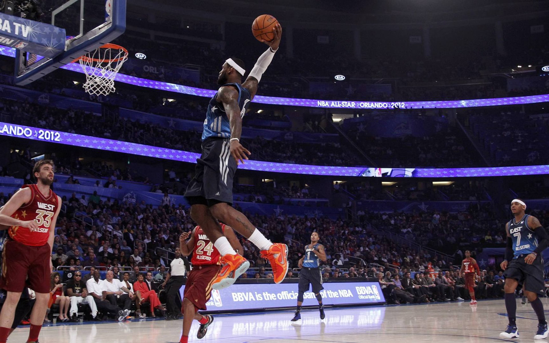basketball, ball, 1080P, players, stadium, nba, fans, orlando, HD Wallpaper