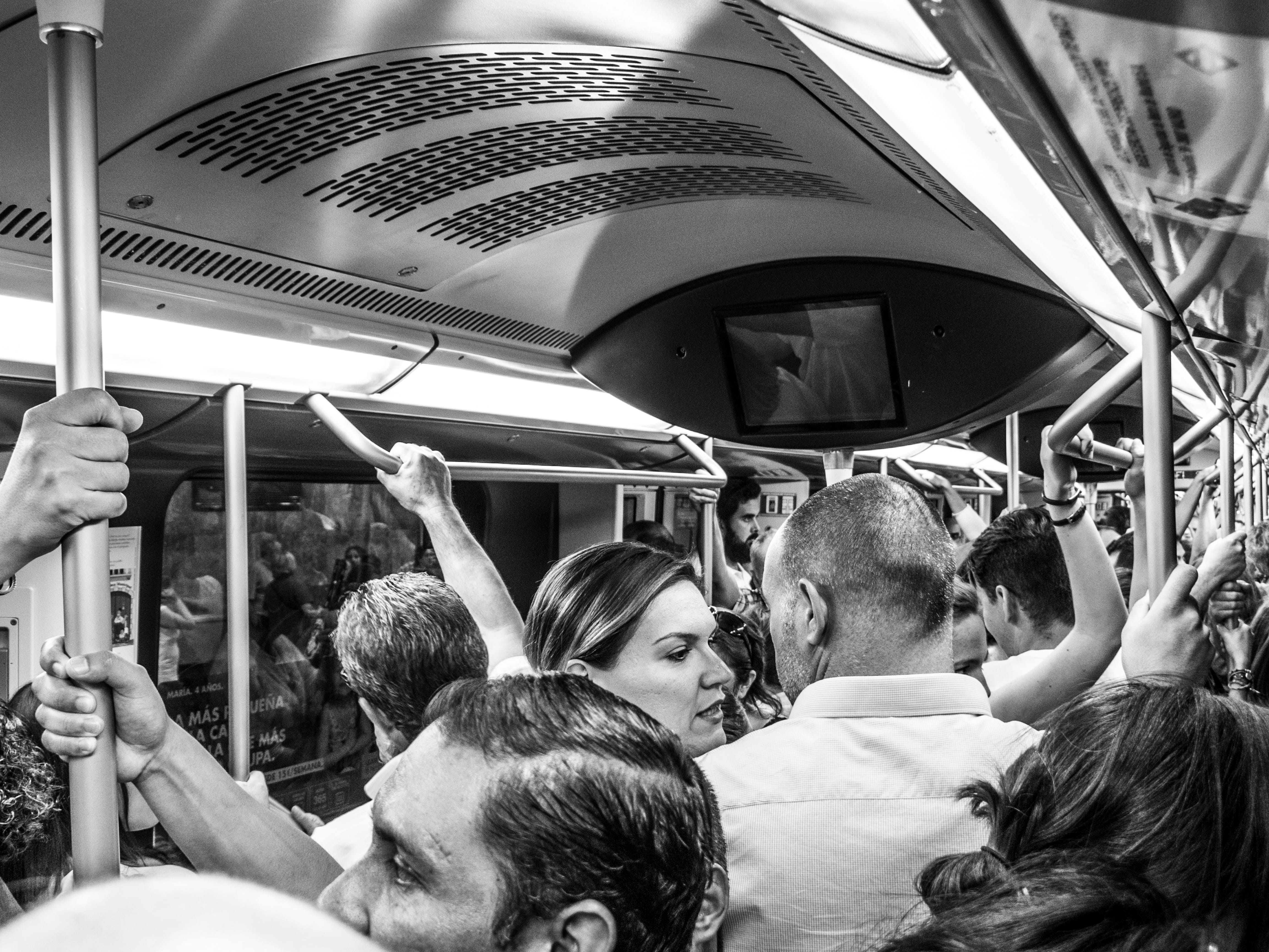 women, 4K, adult, Burden, bus, public transportation, large group of people, Metro, journey, land vehicle, leisure activity, adults only, day, subway train, HD Wallpaper