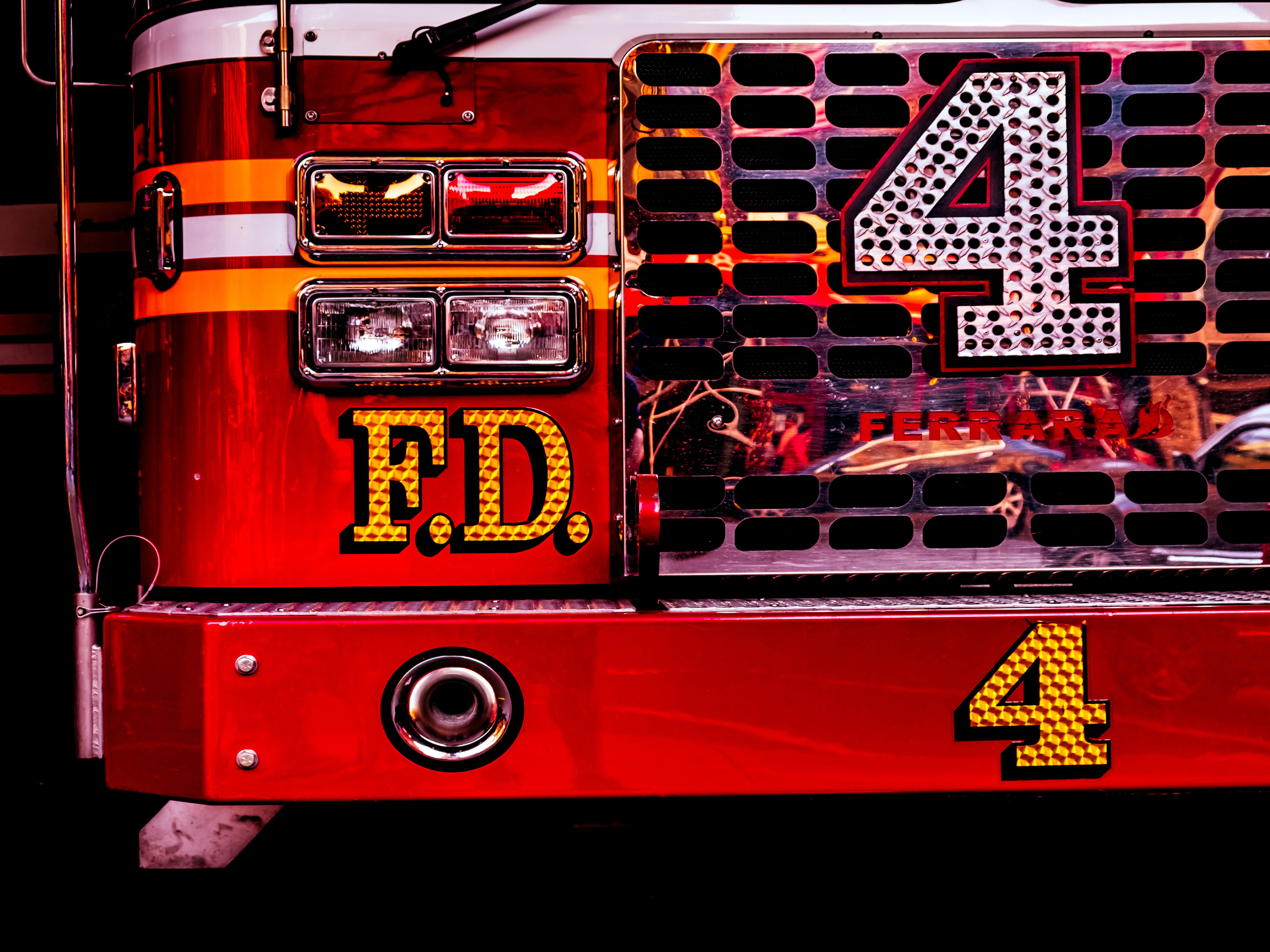 burn, truck, car, new york, sign, western script, city, heat, day, land vehicle, transportation, red, commercial land vehicle, number, anguish, risk, urgent, HD Wallpaper