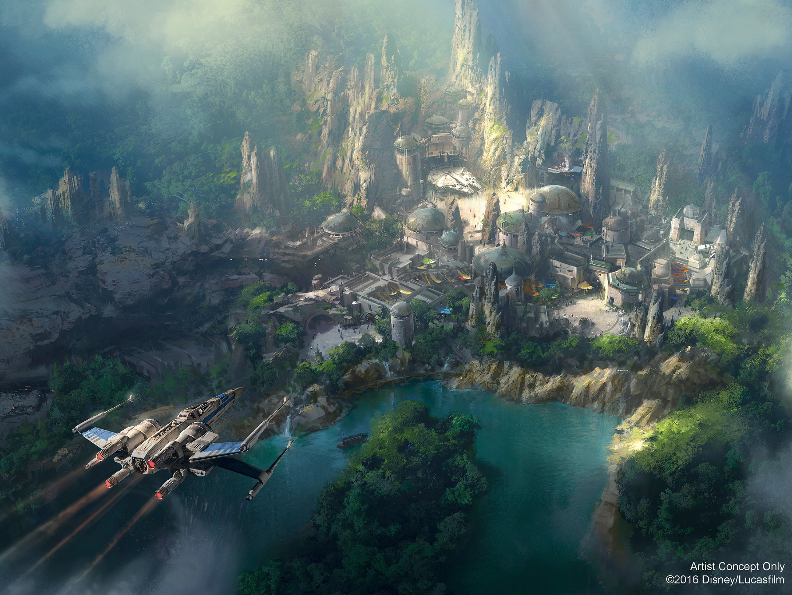 Star Wars Land, 2K, Concept, Disneyland, HD Wallpaper