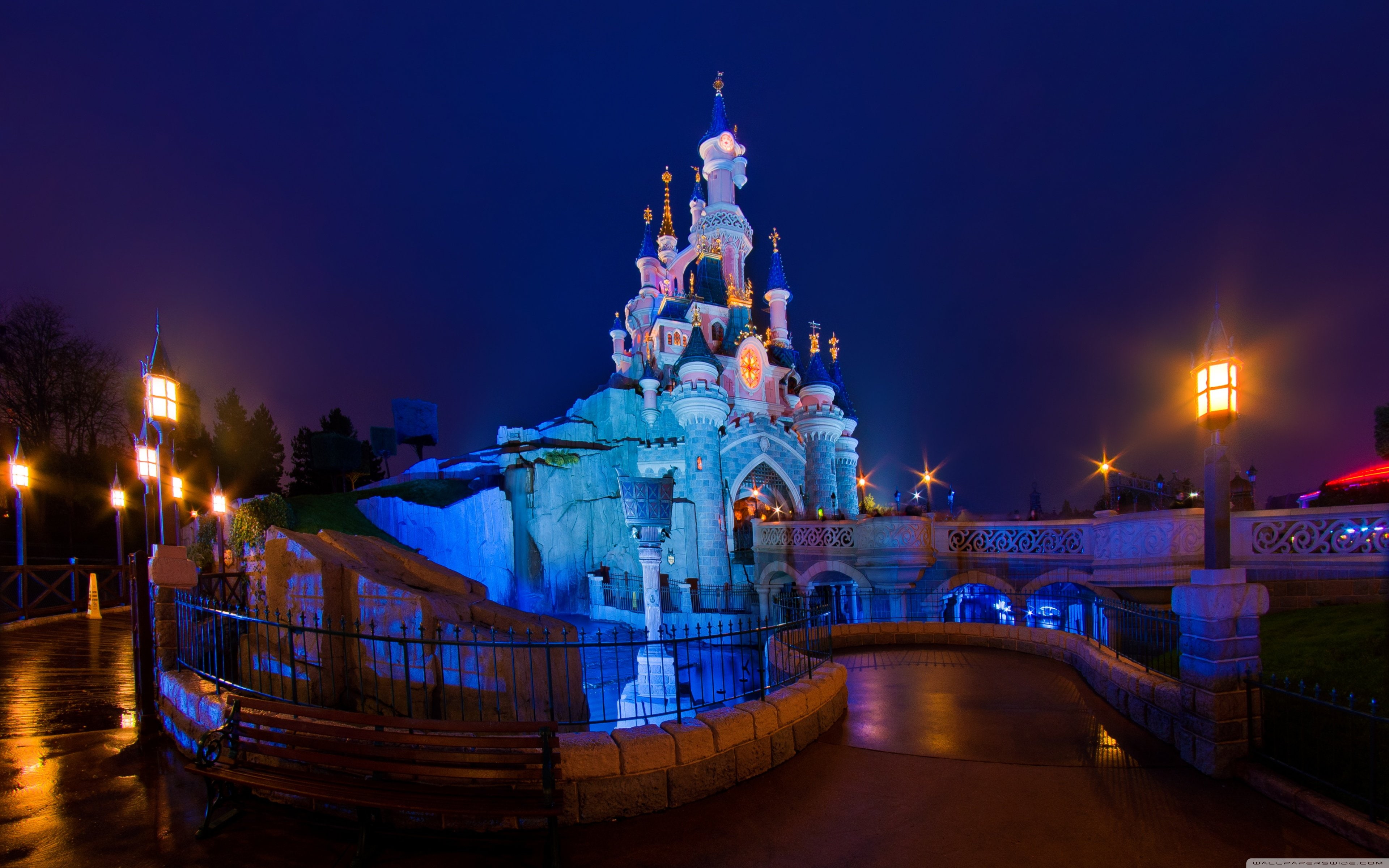 4K, sleeping, wood 3840x2400, beauty, castle, HD Wallpaper