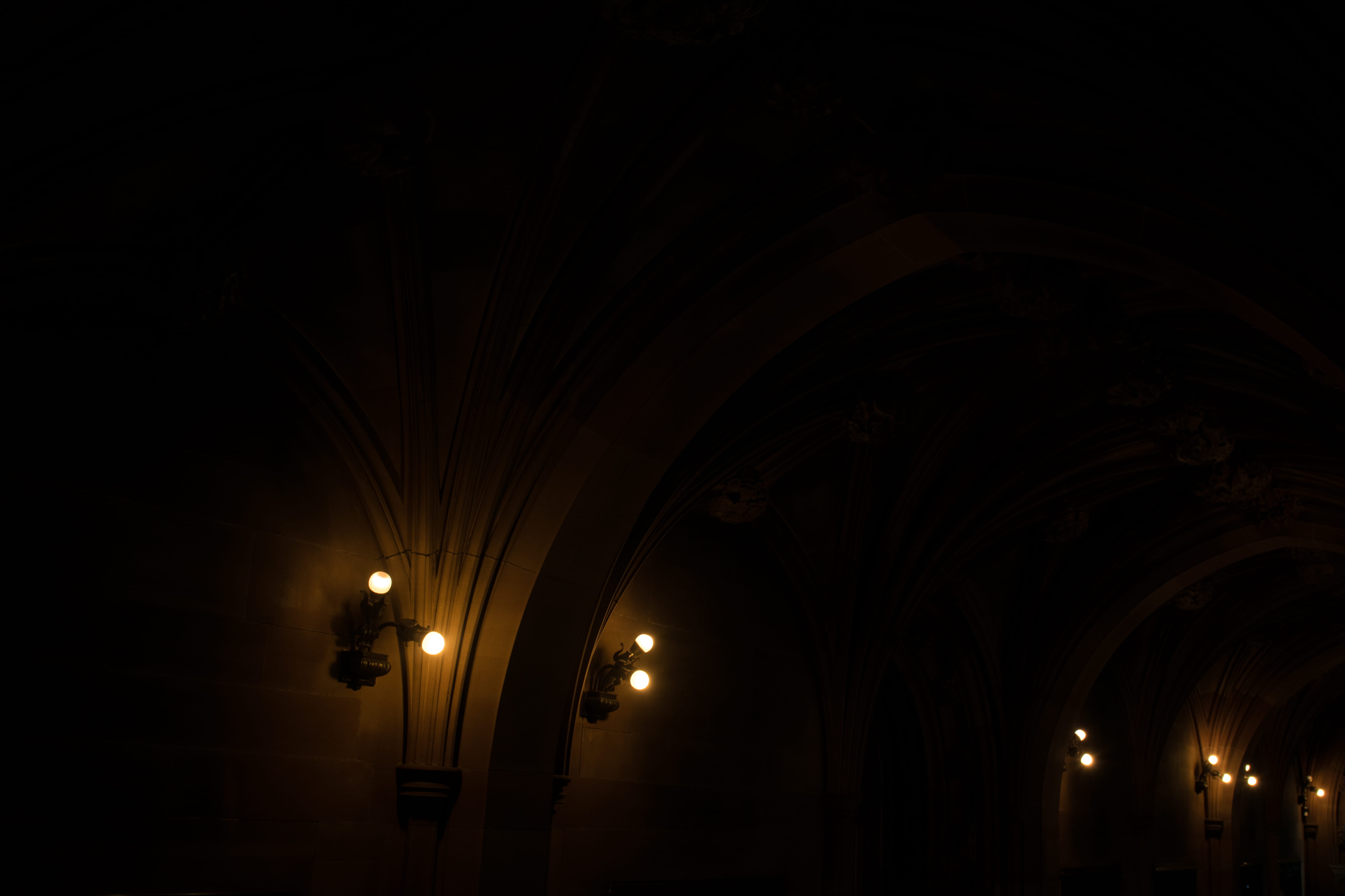 travel, low angle view, street, the john rylands library, spooky, cellar, light - natural phenomenon, ceiling, manchester, hallway, copy space, indoors, HD Wallpaper