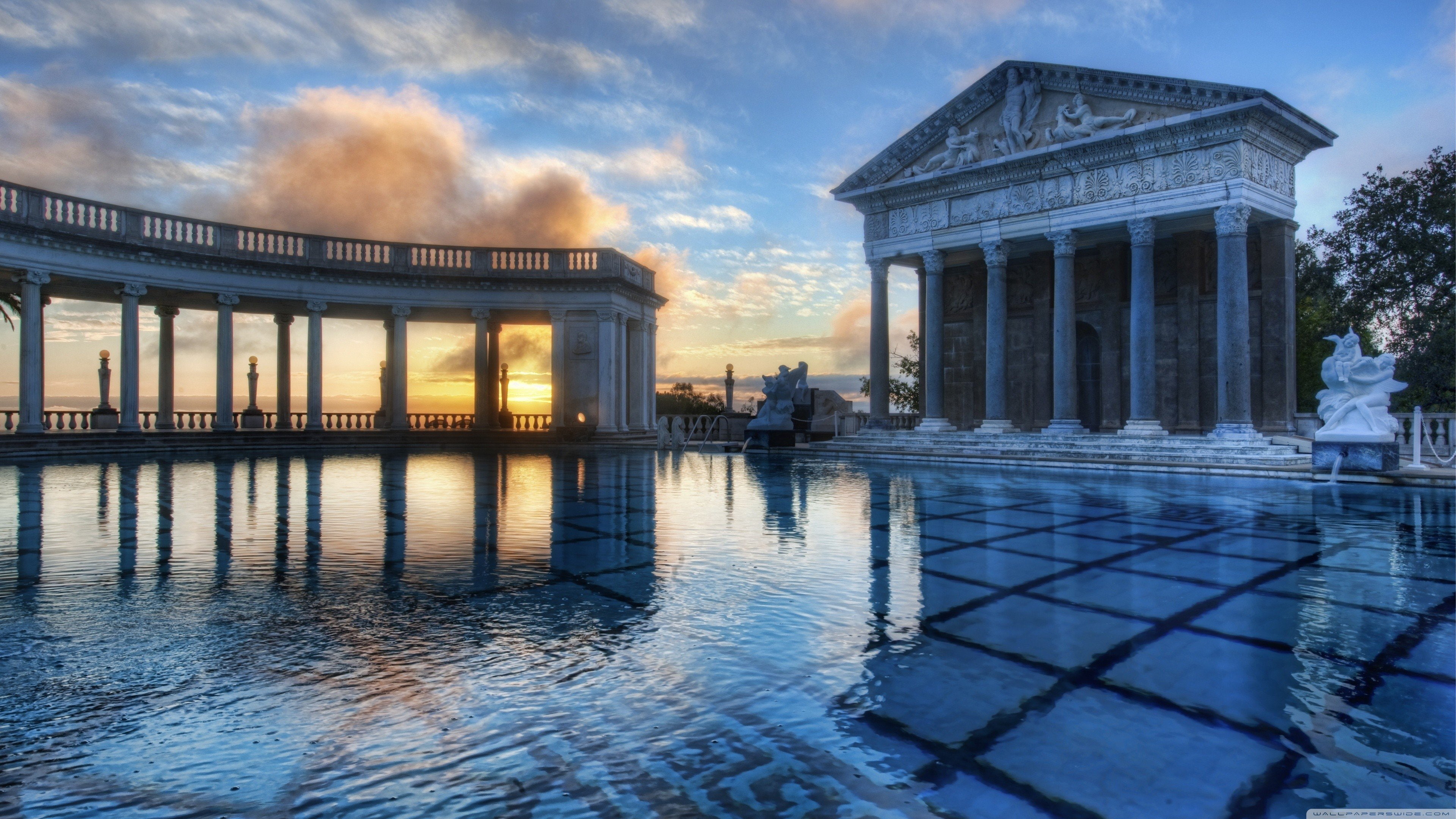 california, Hearst castle, 4K, HD Wallpaper