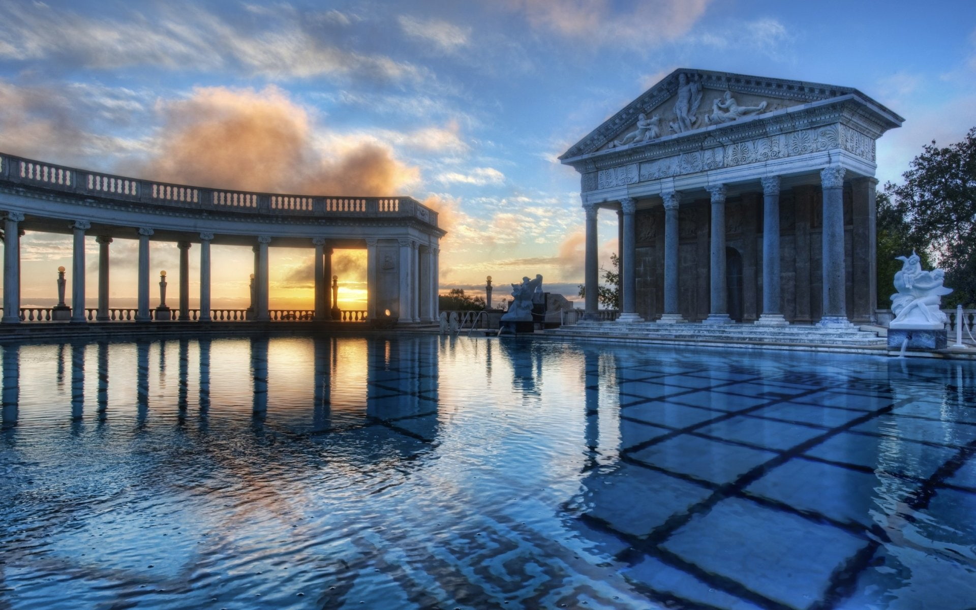 Hearst Castle, 1080P, Castles, HD Wallpaper