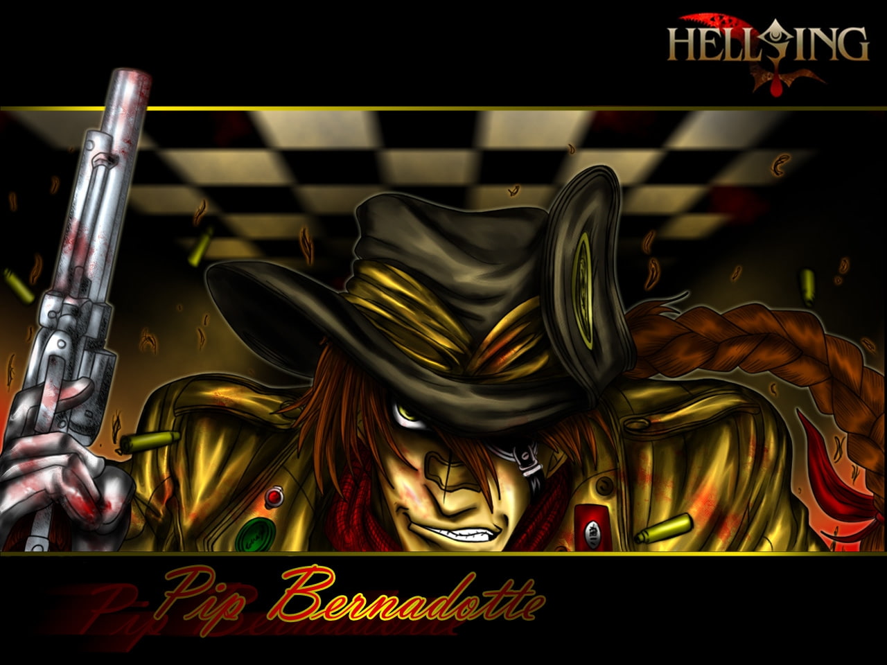 x, art, Hellsing Ultimate, ultimate, anime, bernadotte, hd, 720P, hellsing, pip, HD Wallpaper
