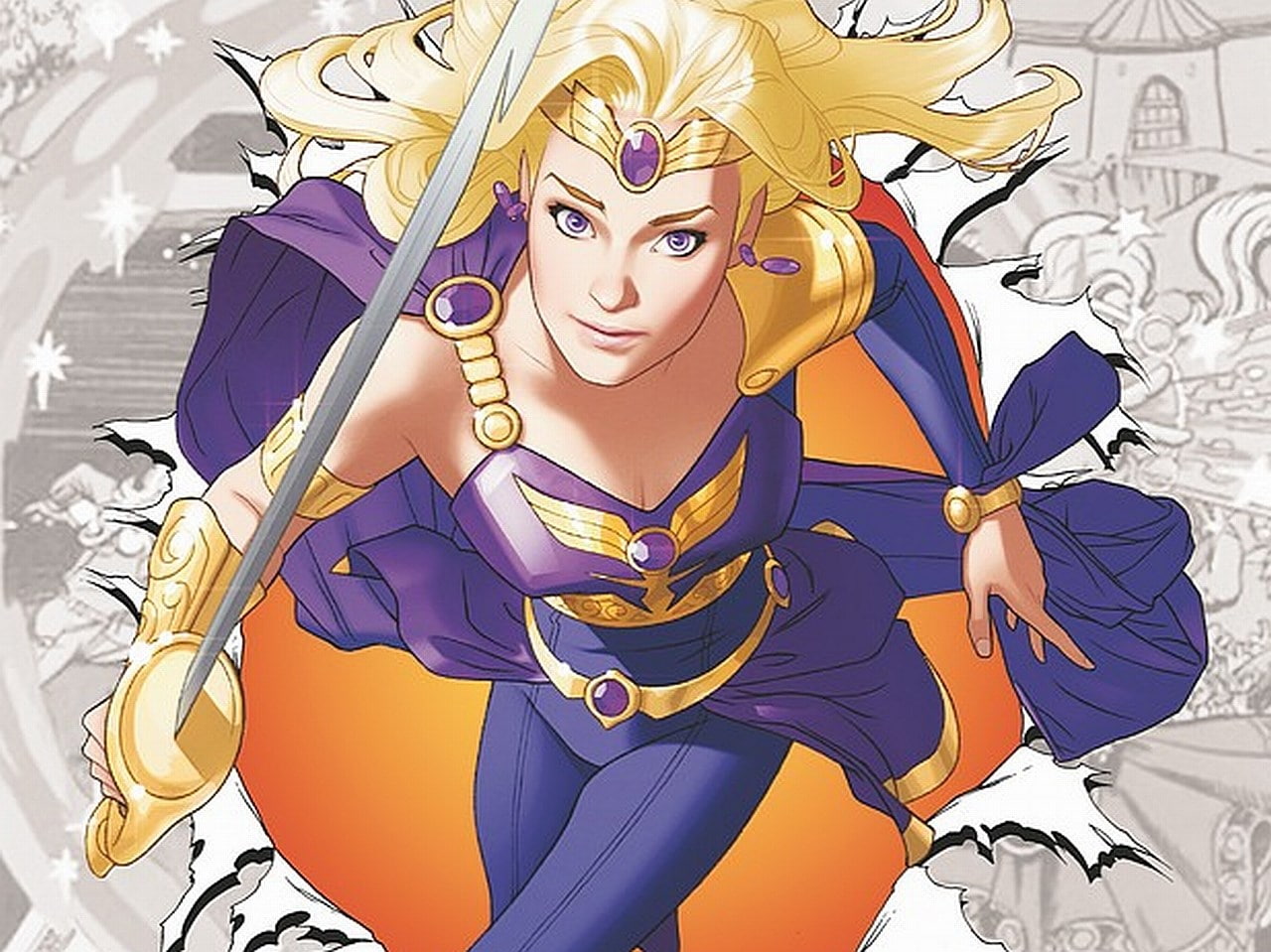 sword of sorcery amethyst, 720P, HD Wallpaper
