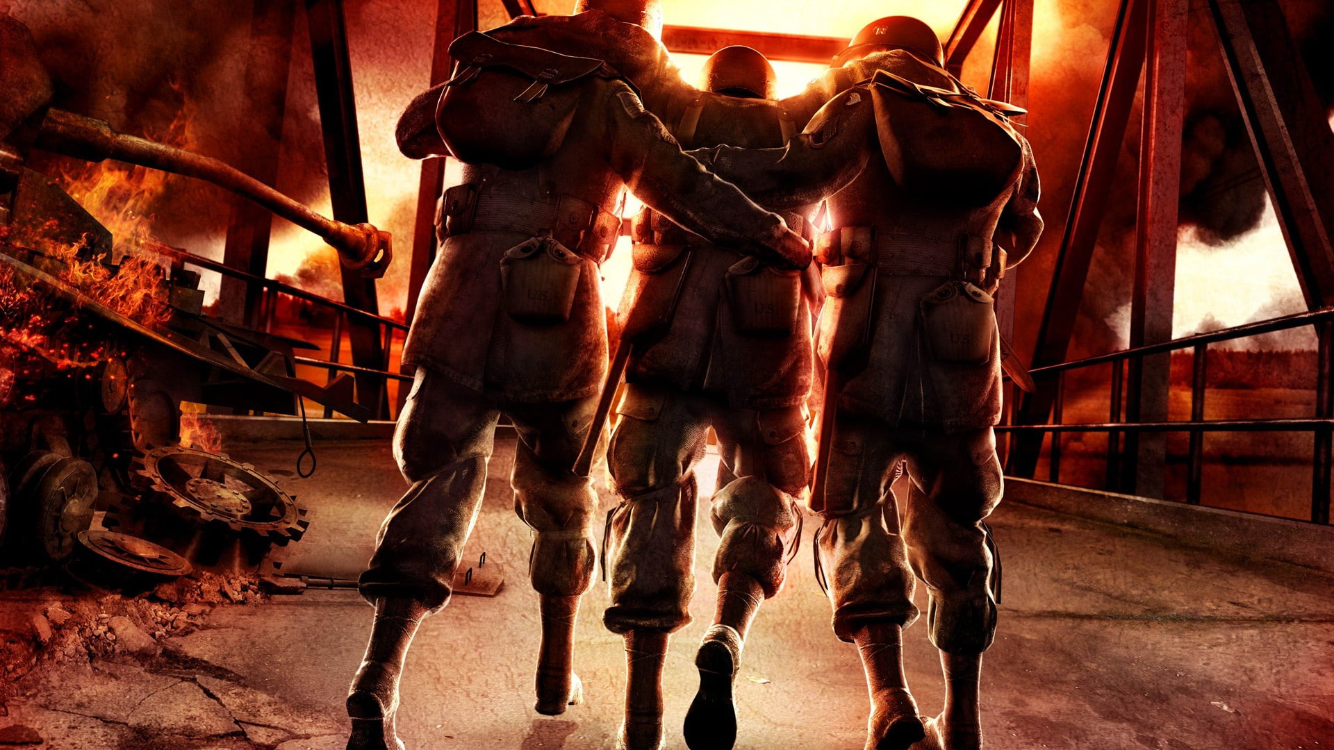 artwork, highway, hells, video, arms, 1080P, hell 039 s, games, brothers, HD Wallpaper