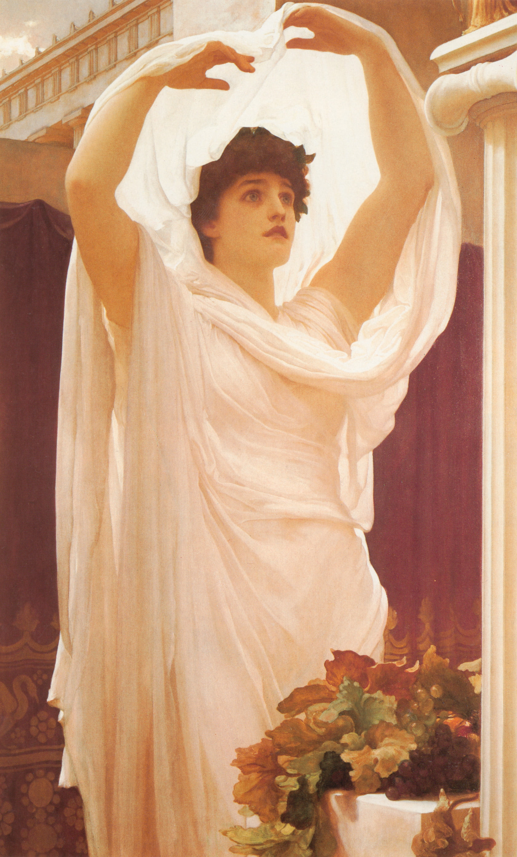 2K, Frederic Leighton, Invocation, Oil Painting, Phone HD Wallpaper