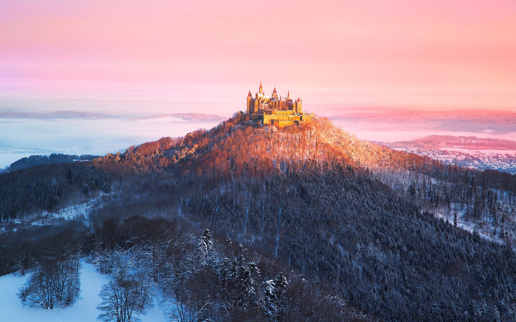 travel, plant, church, medieval, 720P, europe, germany, sunset, sunrise - Dawn, famous Place, tower, beauty In Nature, hill, no People, built structure, HD Wallpaper