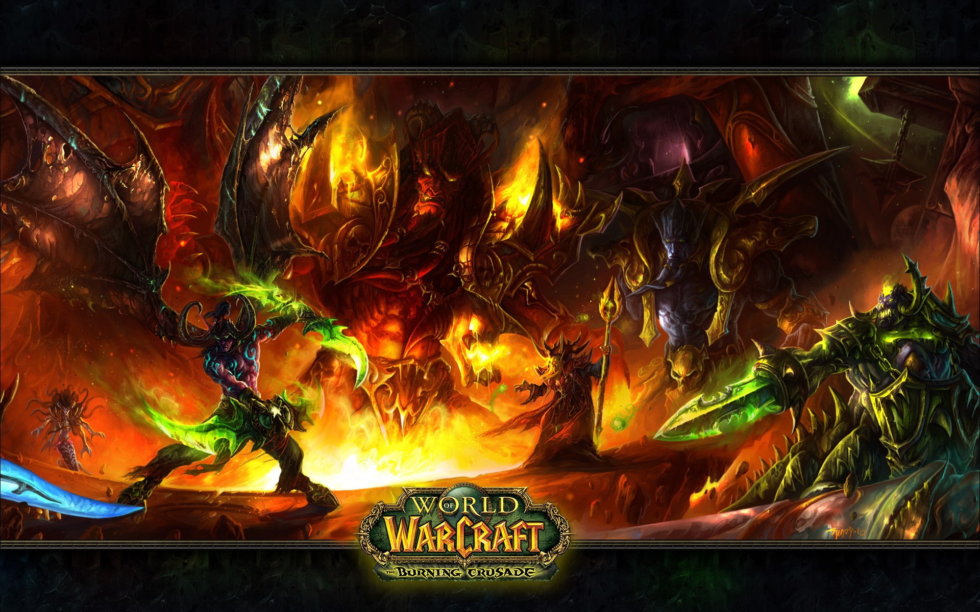 world of warcraft video games demon wizard fantasy art warcraft, nature, representation, fire, western script, male likeness, flame, fire - natural phenomenon, HD Wallpaper