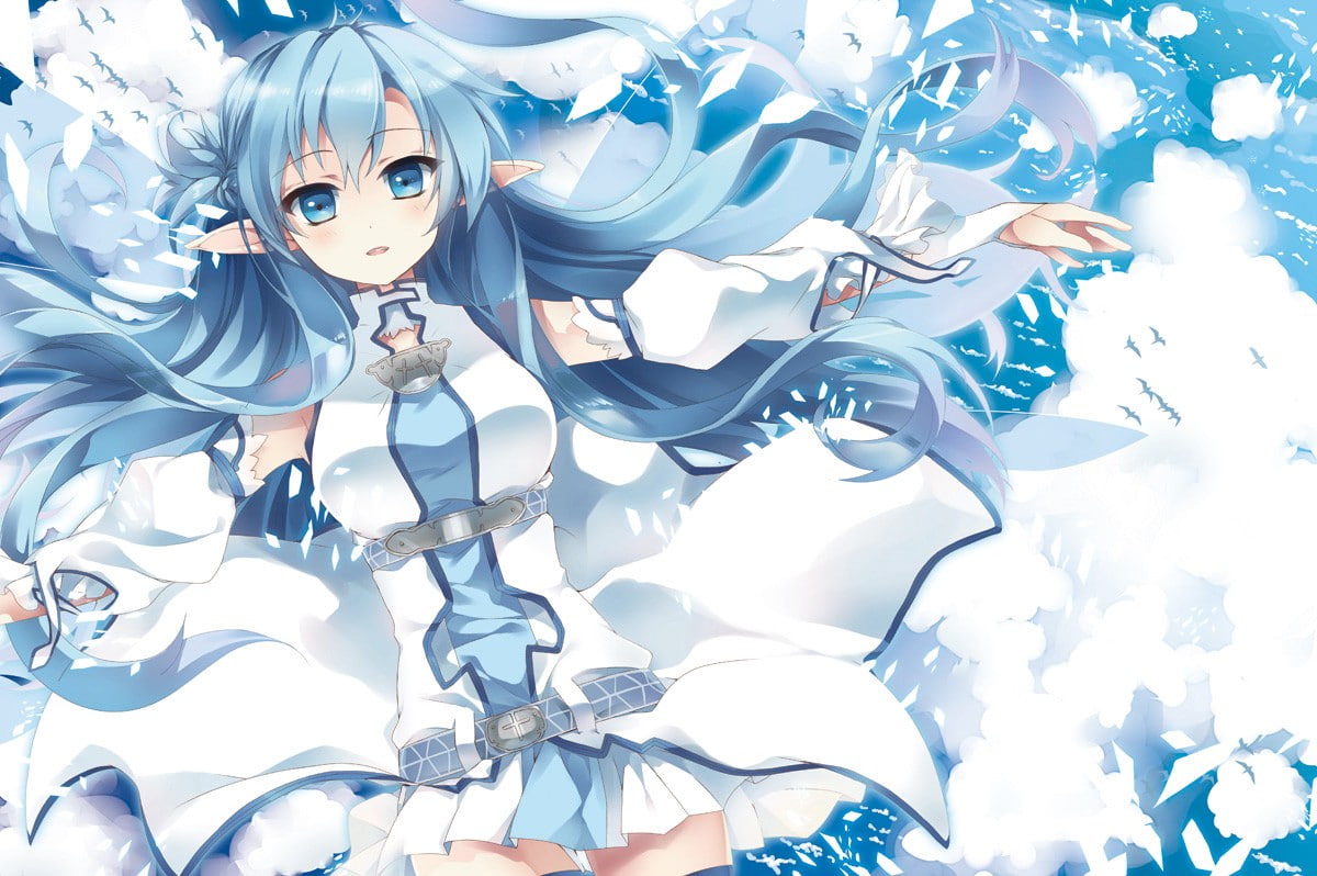 Long Hair, Sword Art Online, Alfheim Online, full frame, representation, nature, pattern, lifestyles, 480P, Undine, arts culture and entertainment, white color, HD Wallpaper