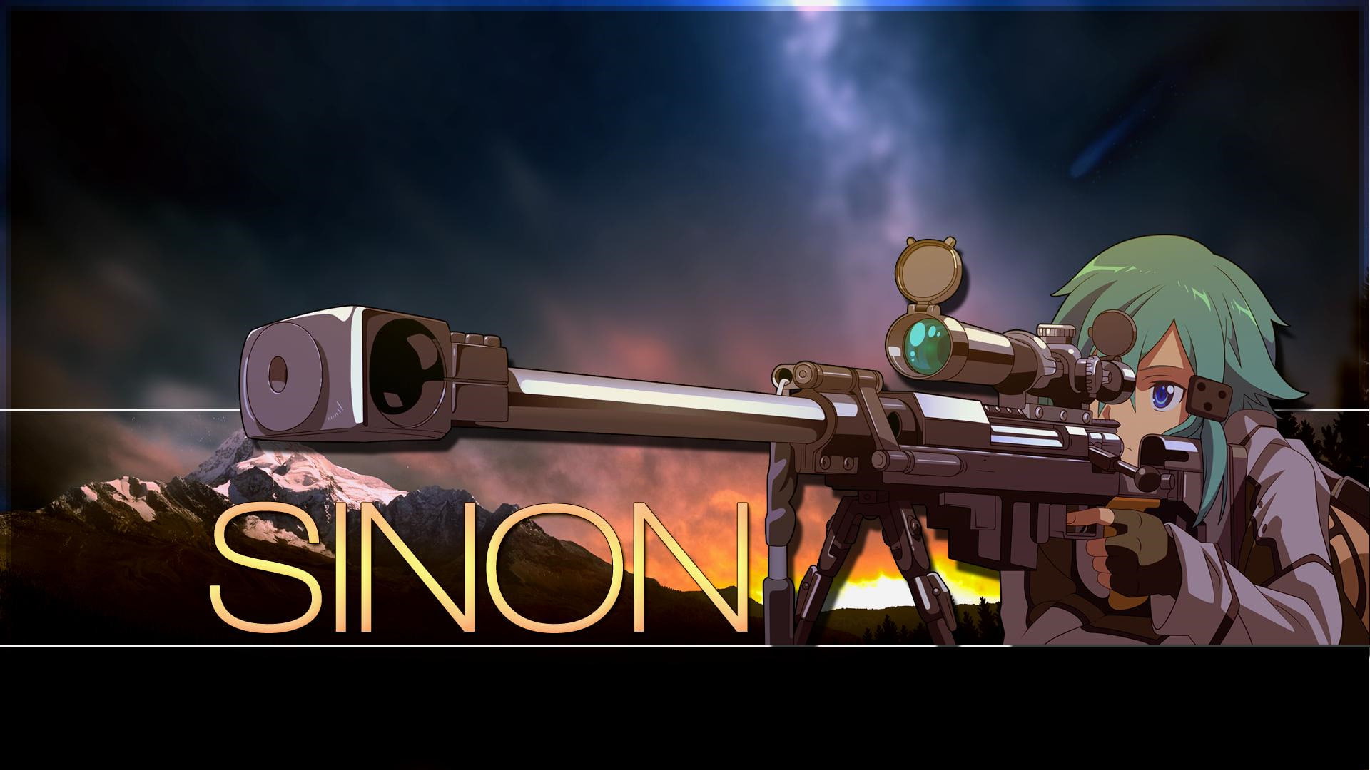 Sword Art Online, Sword Art Online II, Sinon (Sword Art Online), 1080P, HD Wallpaper