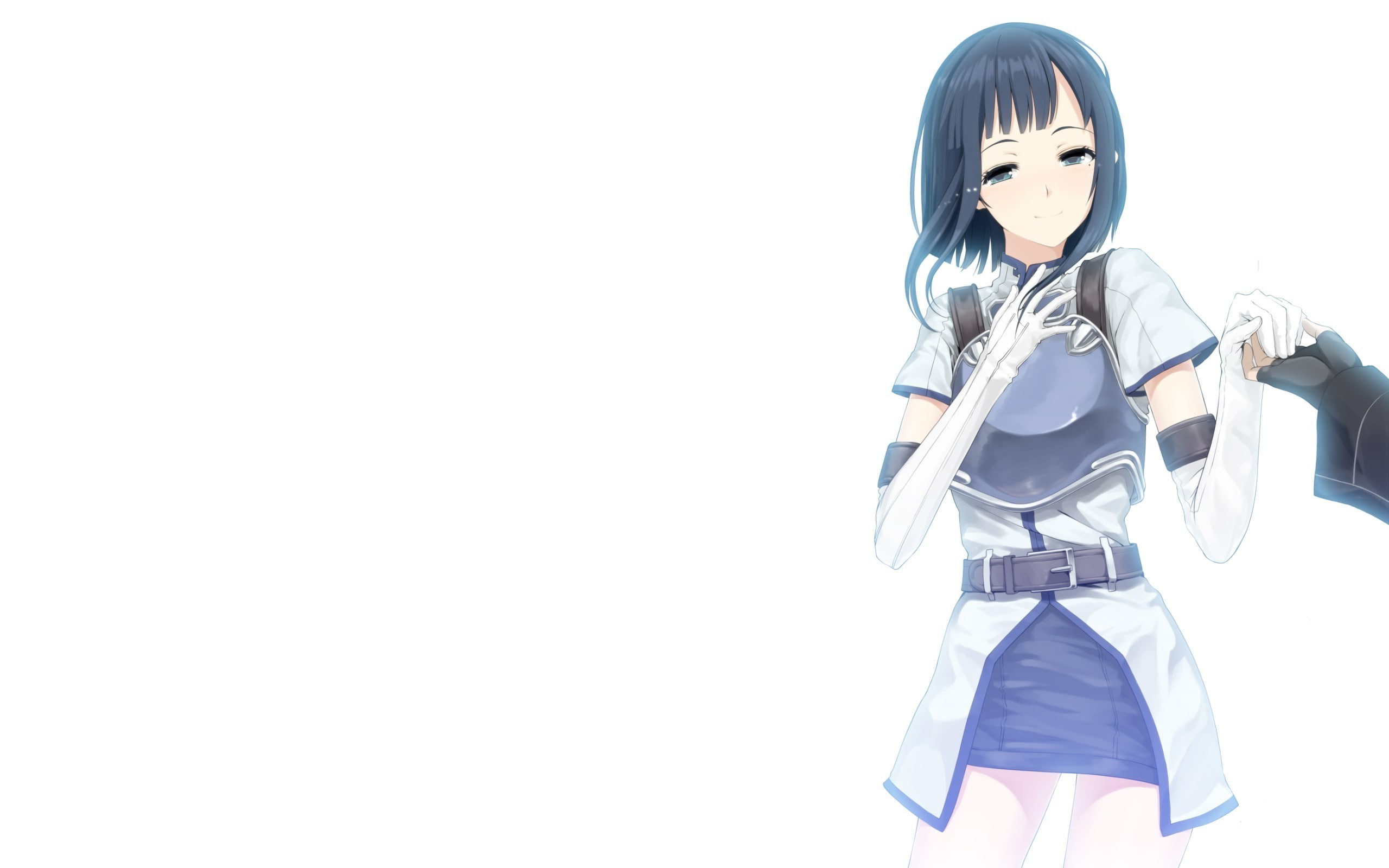 Sachi, 2K, females, anime, lifestyles, three quarter length, standing, Black Eyes, costume, clothing, representation, cut out, front view, mask, disguise, HD Wallpaper