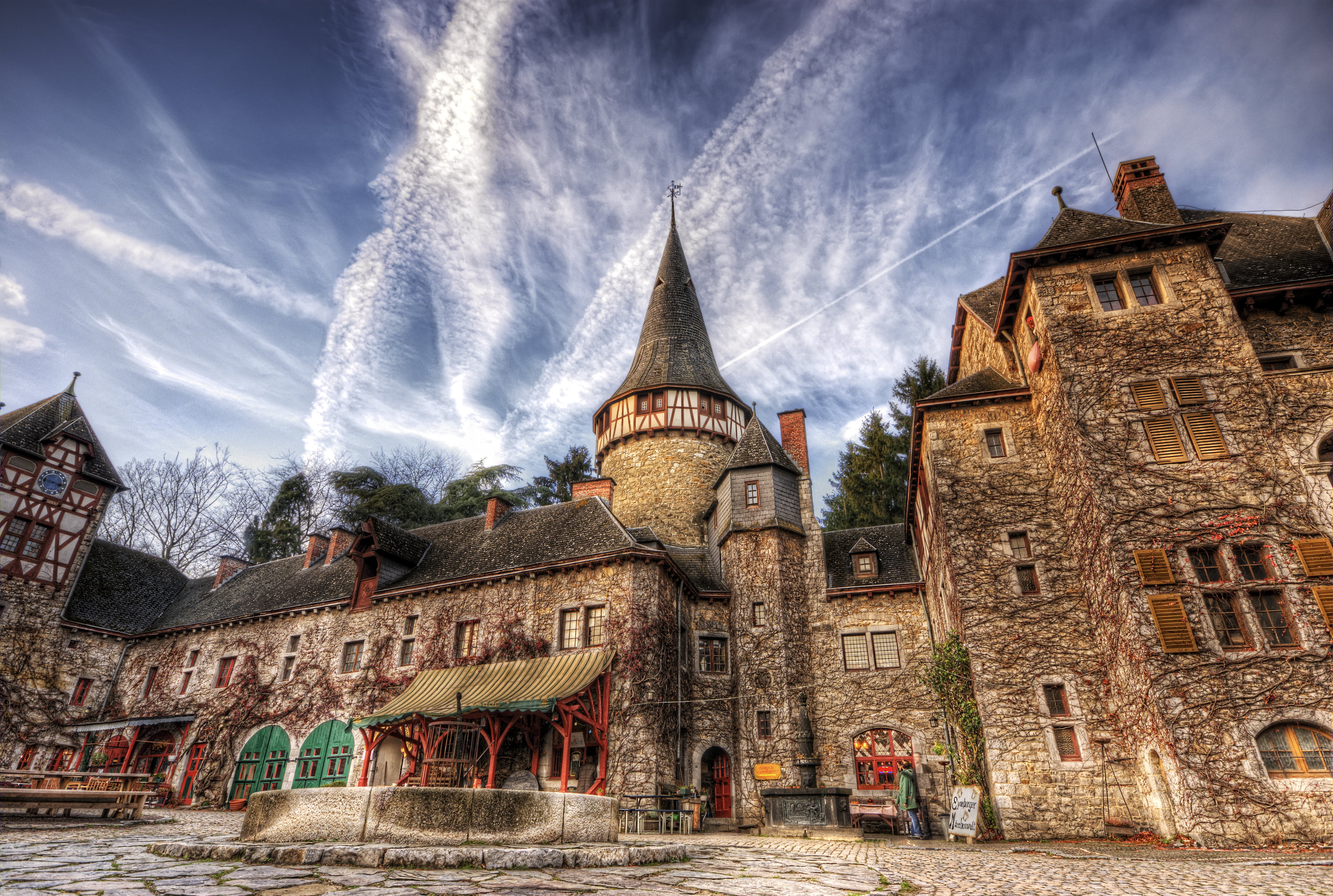 history, nature, old, clouds, sky, place of worship, no people, concrete, outdoors, belief, brown, spirituality, travel, travel destinations, the sky, hdr, HD Wallpaper