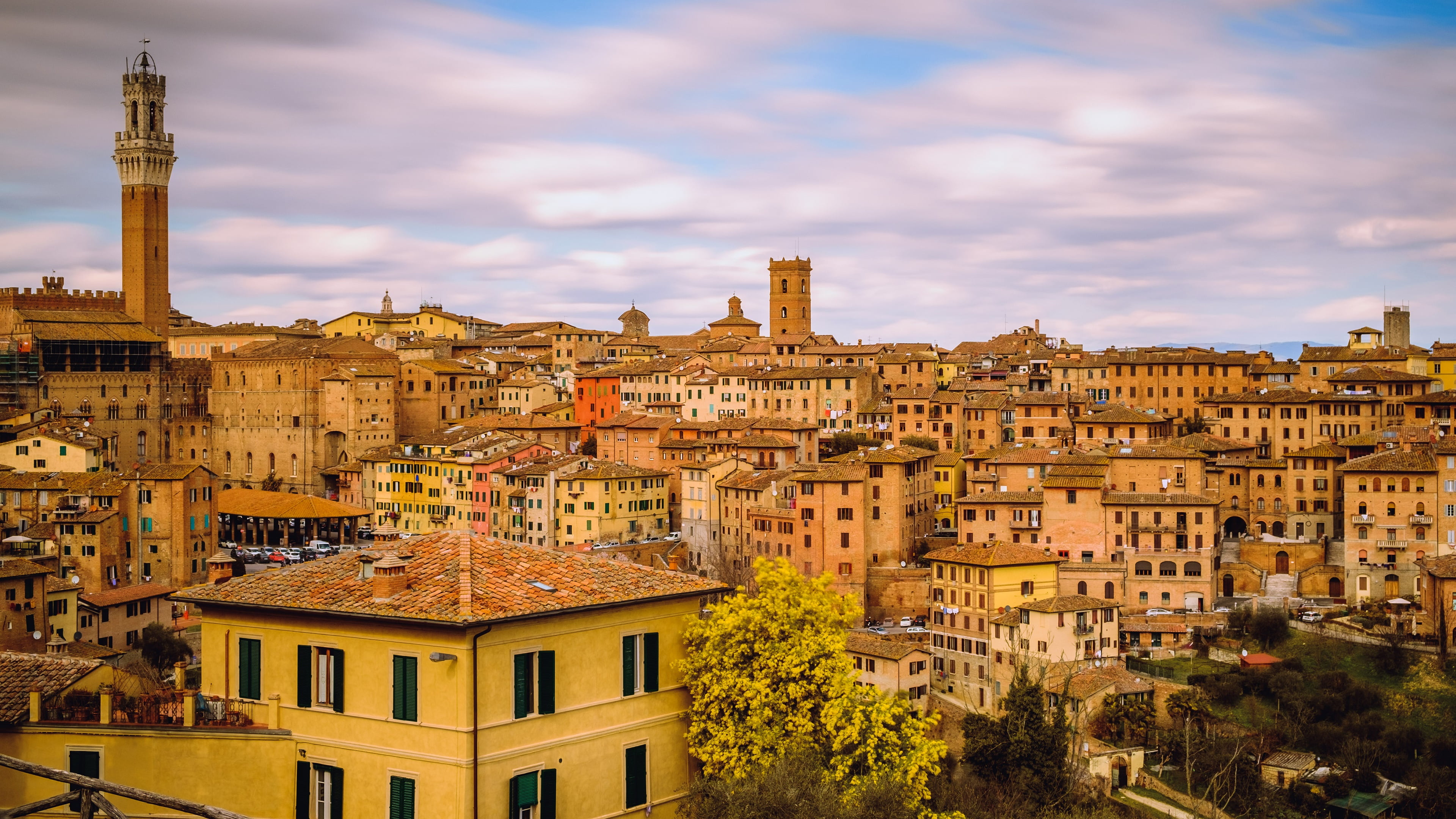 Italy, Siena, 4K, Towns, Building, Town, HD Wallpaper
