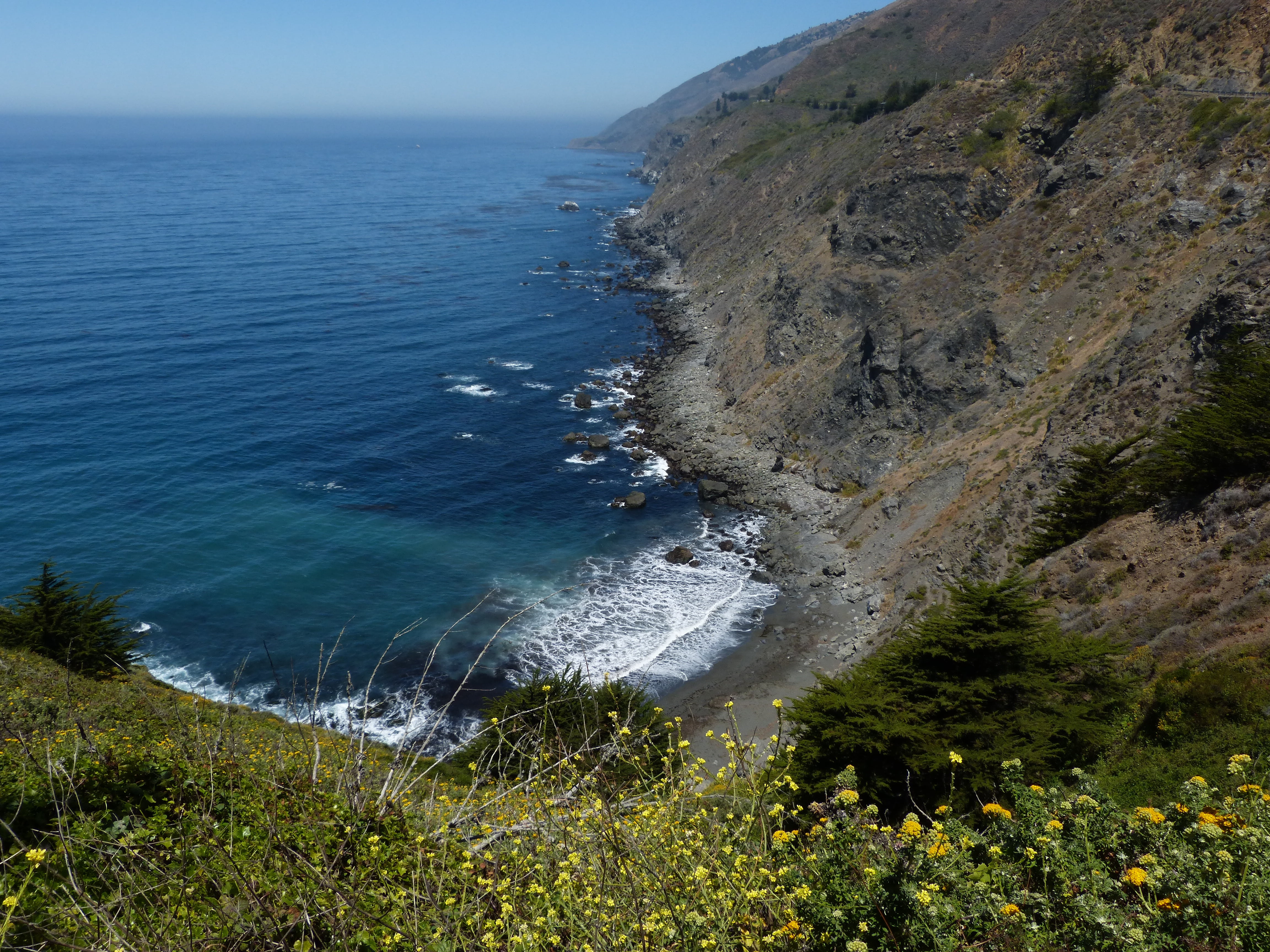 beauty in nature, coastline, high angle view, seascape, vacation, rocks, day, landscape, pacific coast highway, scenic, plant, outdoors, highway, pacific, HD Wallpaper