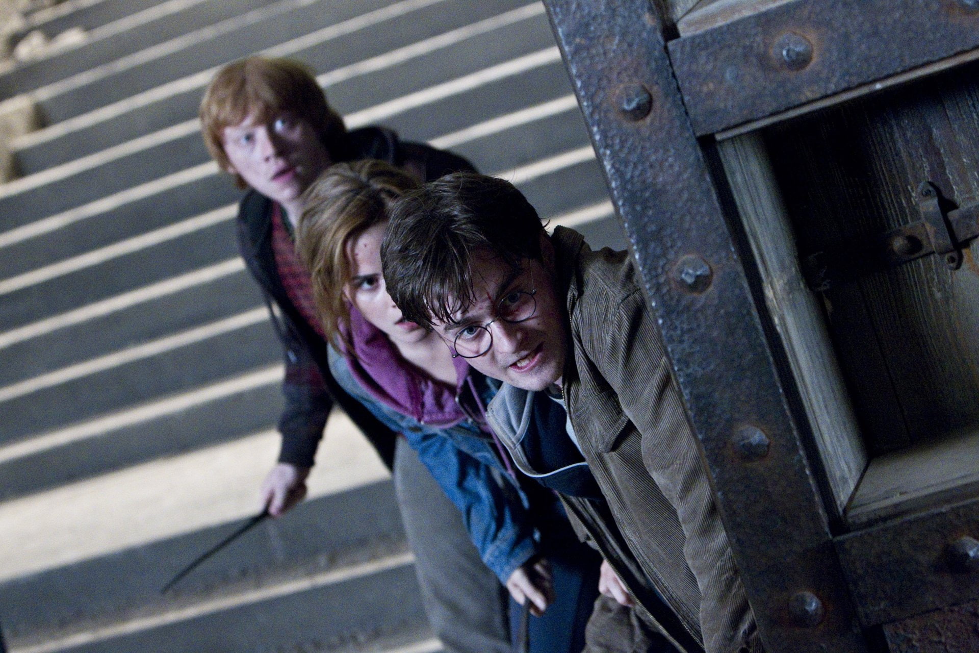Hermione Granger, 1080P, Harry Potter, Ron Weasley, Harry Potter and the Deathly Hallows: Part 2, HD Wallpaper
