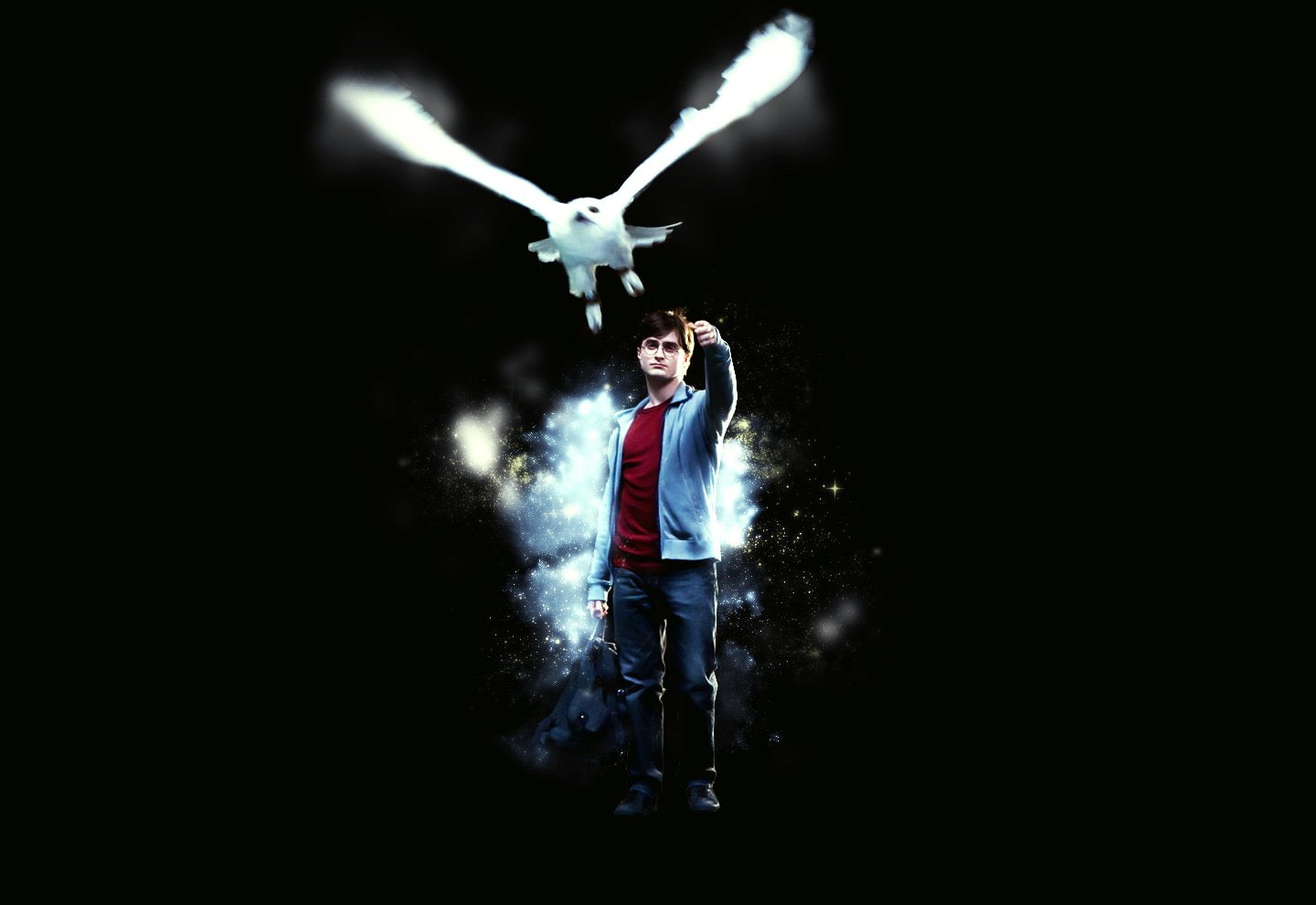 emotion, human arm, one person, full length, night, black background, casual clothing, human limb, adult, 720P, dark, arms raised, Harry Potter and the Deathly Hallows: Part 1, HD Wallpaper