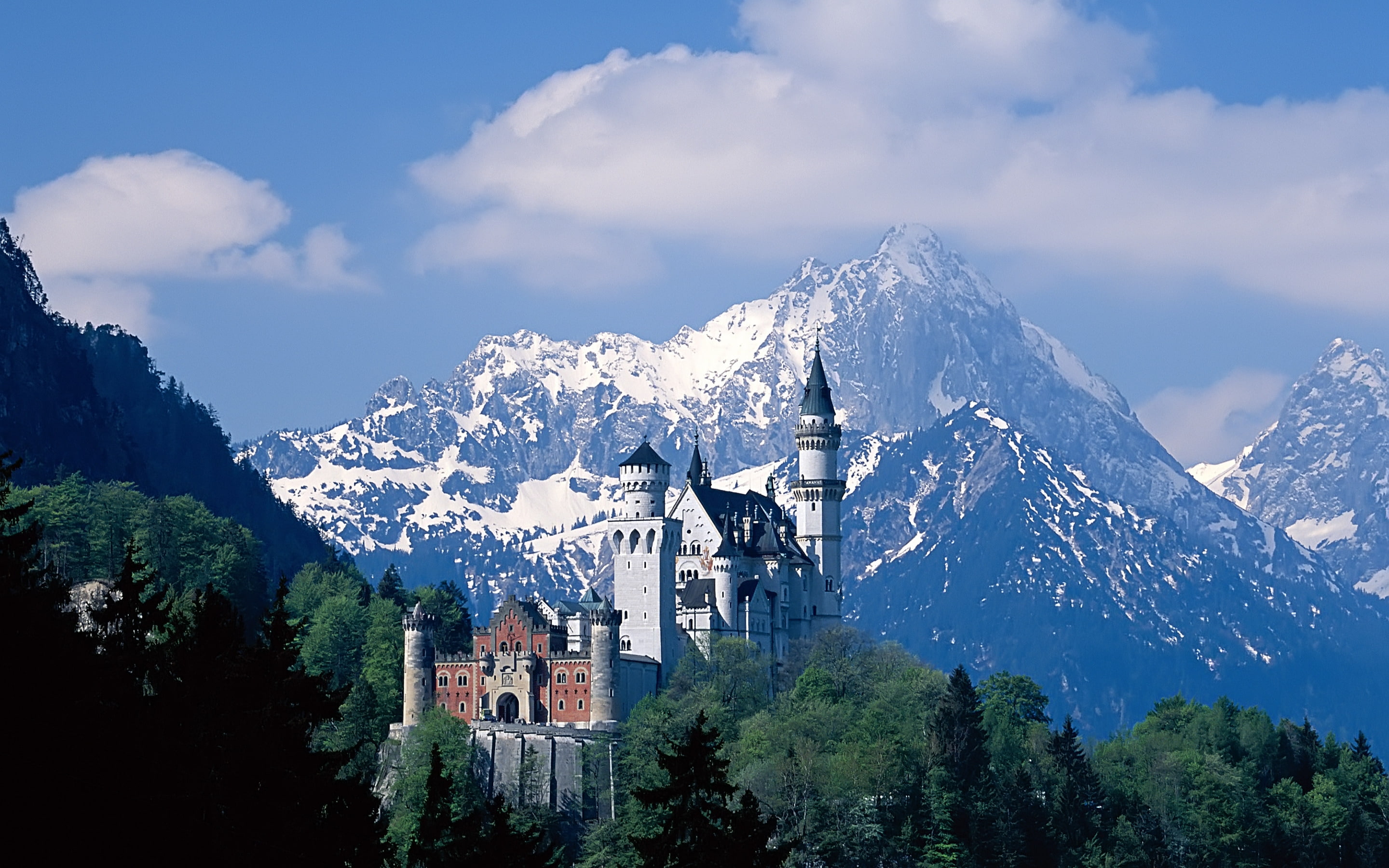 2K, neuschwanstein, castle, HD Wallpaper