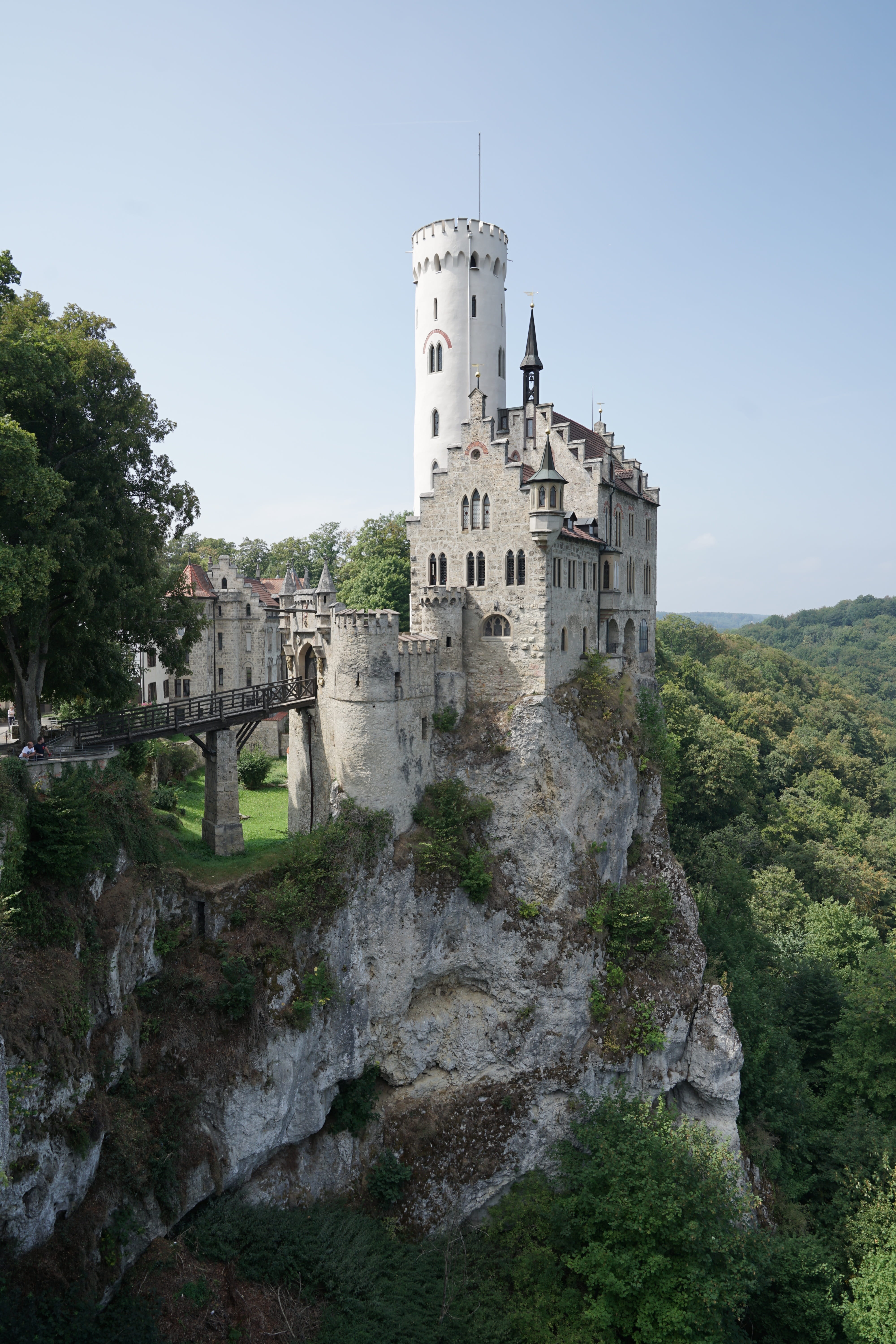 germany, clear sky, nature, places of interest, travel, architecture, middle ages, knights castle, ancient civilization, old, tourist attraction, tree, Phone HD Wallpaper
