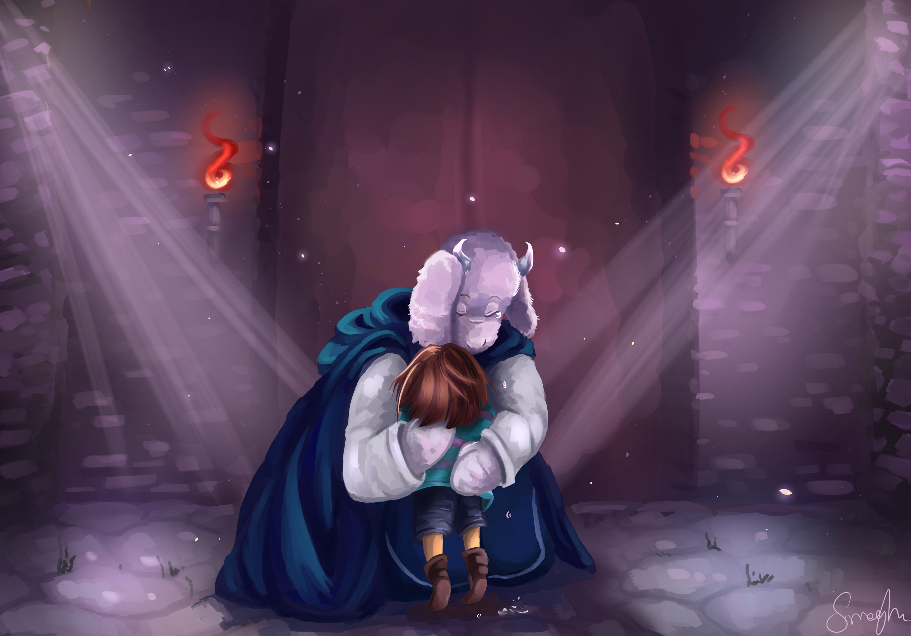 Video Game, Toriel (Undertale), Undertale, Frisk (Undertale), 2K, HD Wallpaper