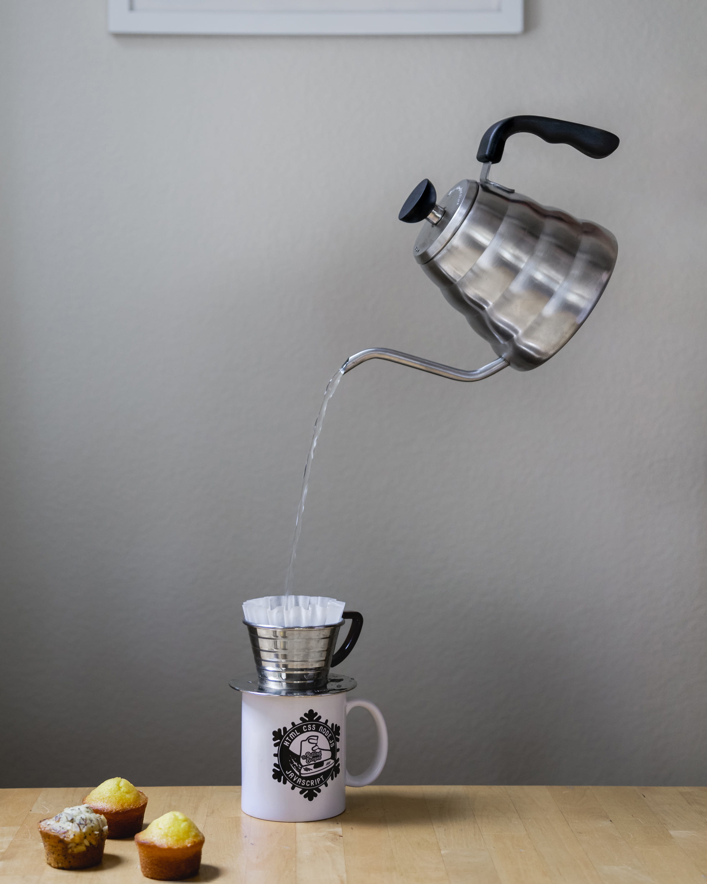 white, metal, freshness, cup, coffee, stainless, fruit, floating, drip cone, indoors, household equipment, kalita, electric lamp, no people, muffin, pouring, Phone HD Wallpaper
