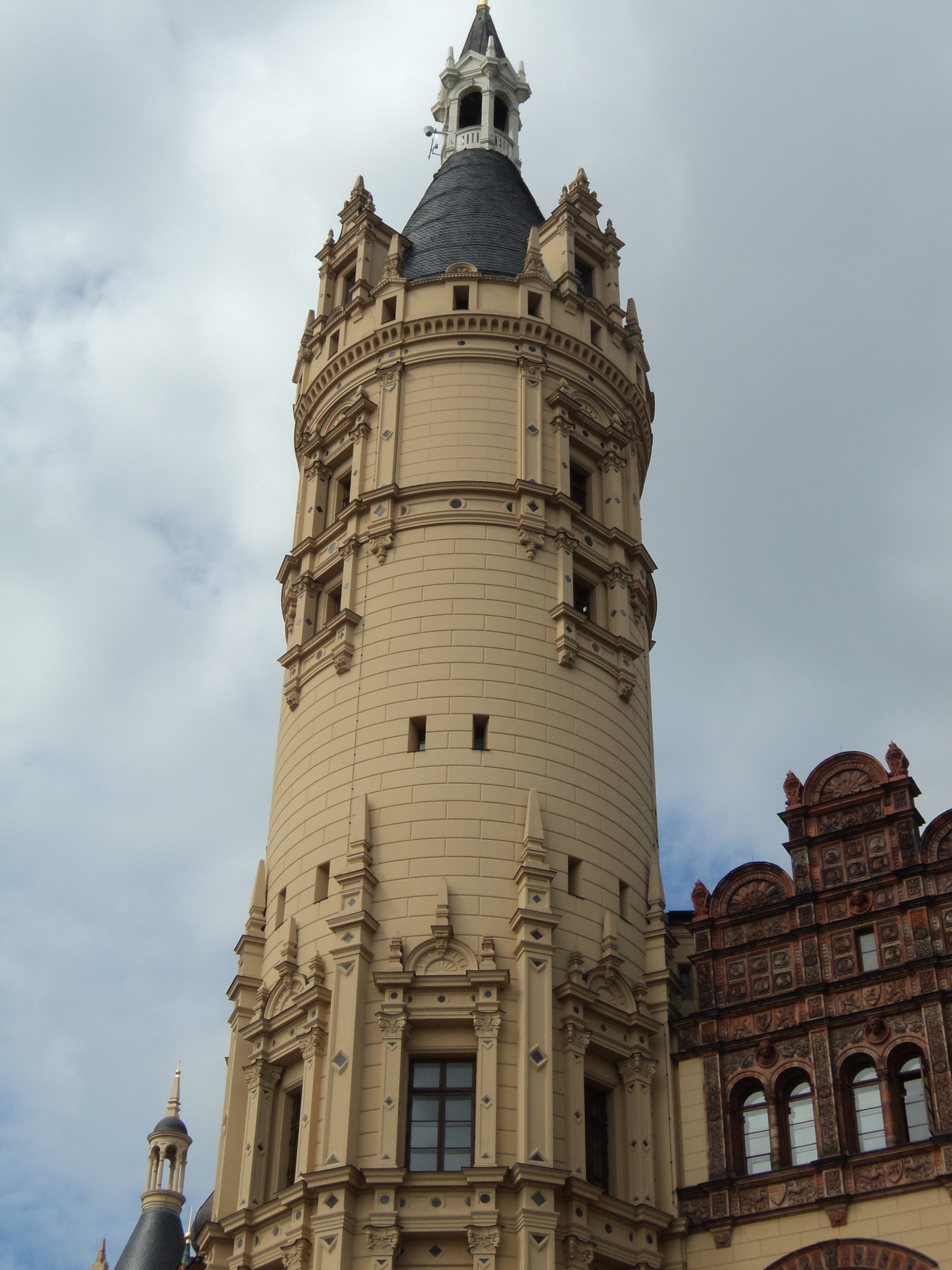 tower, spirituality, sky, place of worship, no people, nature, the past, outdoors, belief, built structure, schwerin, castle, day, building, religion, building Exterior, Phone HD Wallpaper
