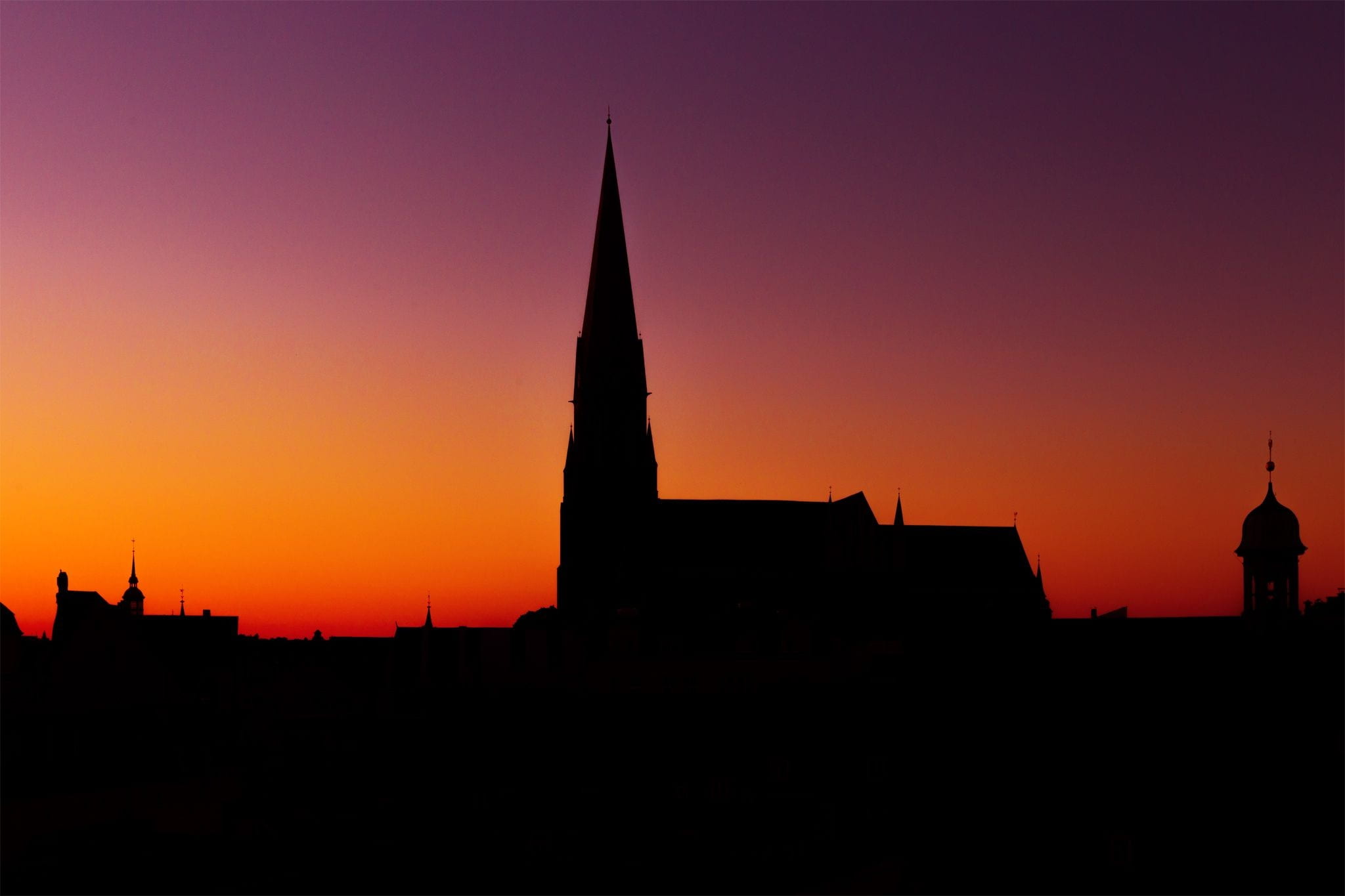 city trip, dusk, historically, market, sunset, nature, copy space, city, places of interest, landmark, building exterior, spirituality, 1080P, schwerin, HD Wallpaper
