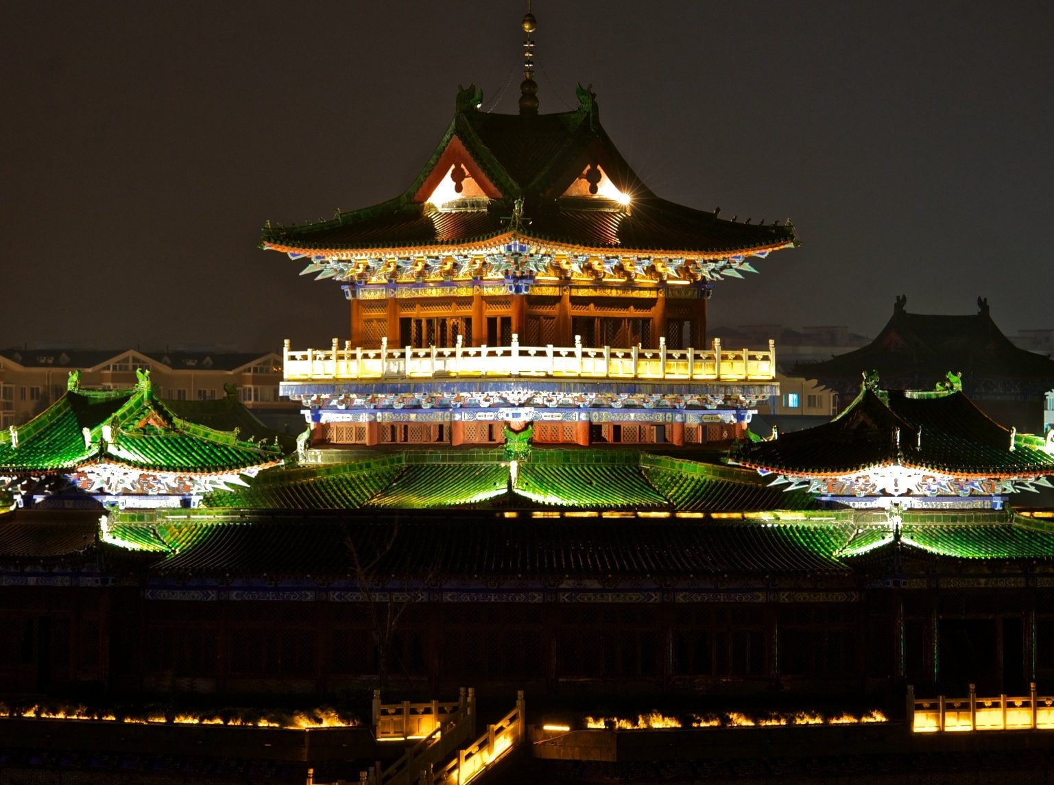 Temple, 720P, Kaifeng, China, Henan, Temples, HD Wallpaper