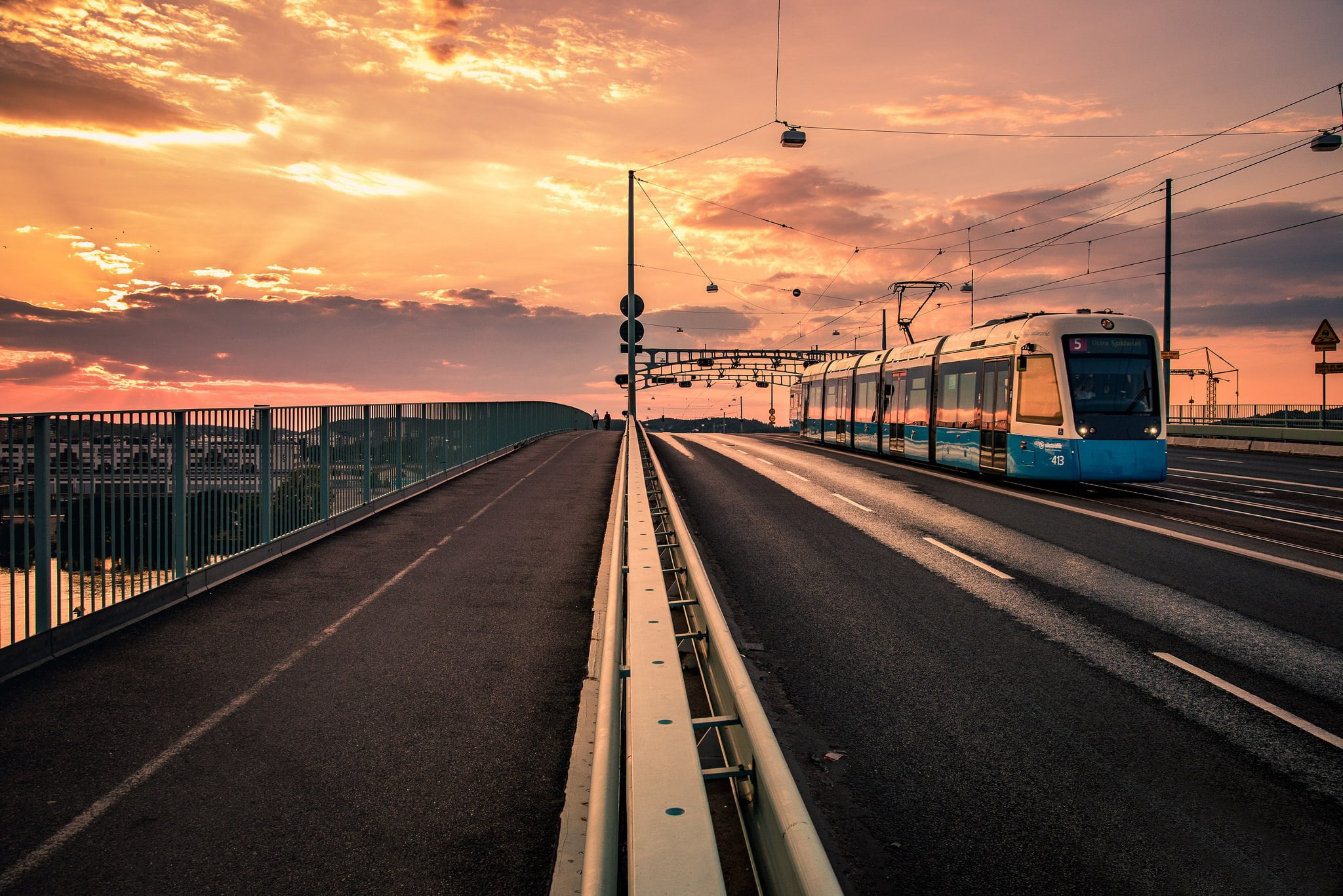 1080P, sunset, the evening, Gothenburg, Sweden, HD Wallpaper