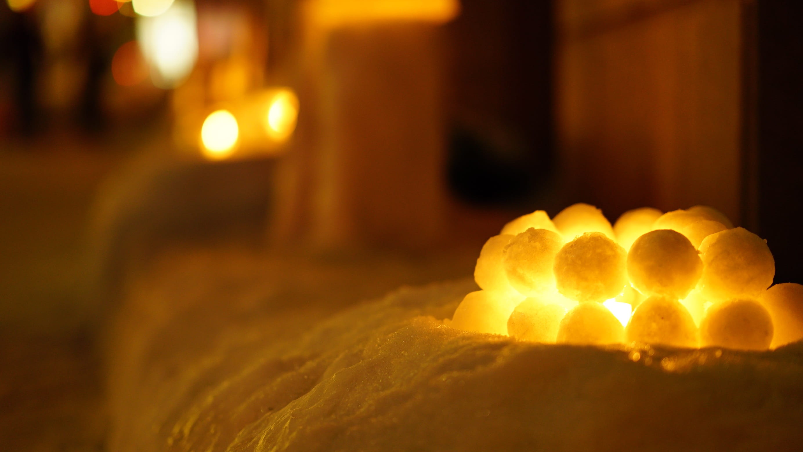 heat - temperature, winter, nature, canal, candle, Otaru, illuminated, Snow Ball, focus on foreground, easter, food and drink, 2K, celebration, food, Night, HD Wallpaper