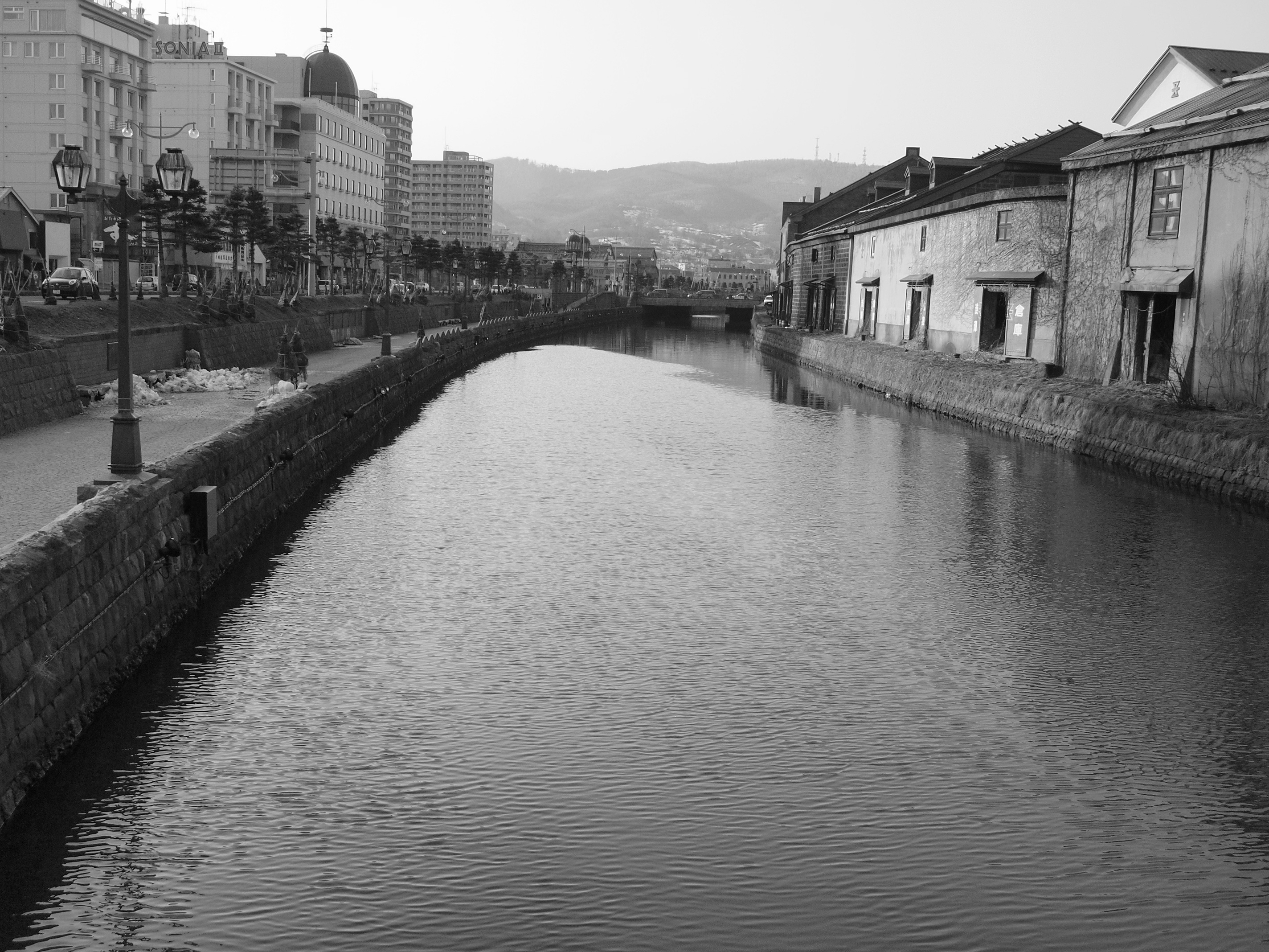 day, reflection, house, tourist destination, sky, connection, otaru canal, bridge, japan, no people, outdoors, building, waterfront, architecture, river, HD Wallpaper
