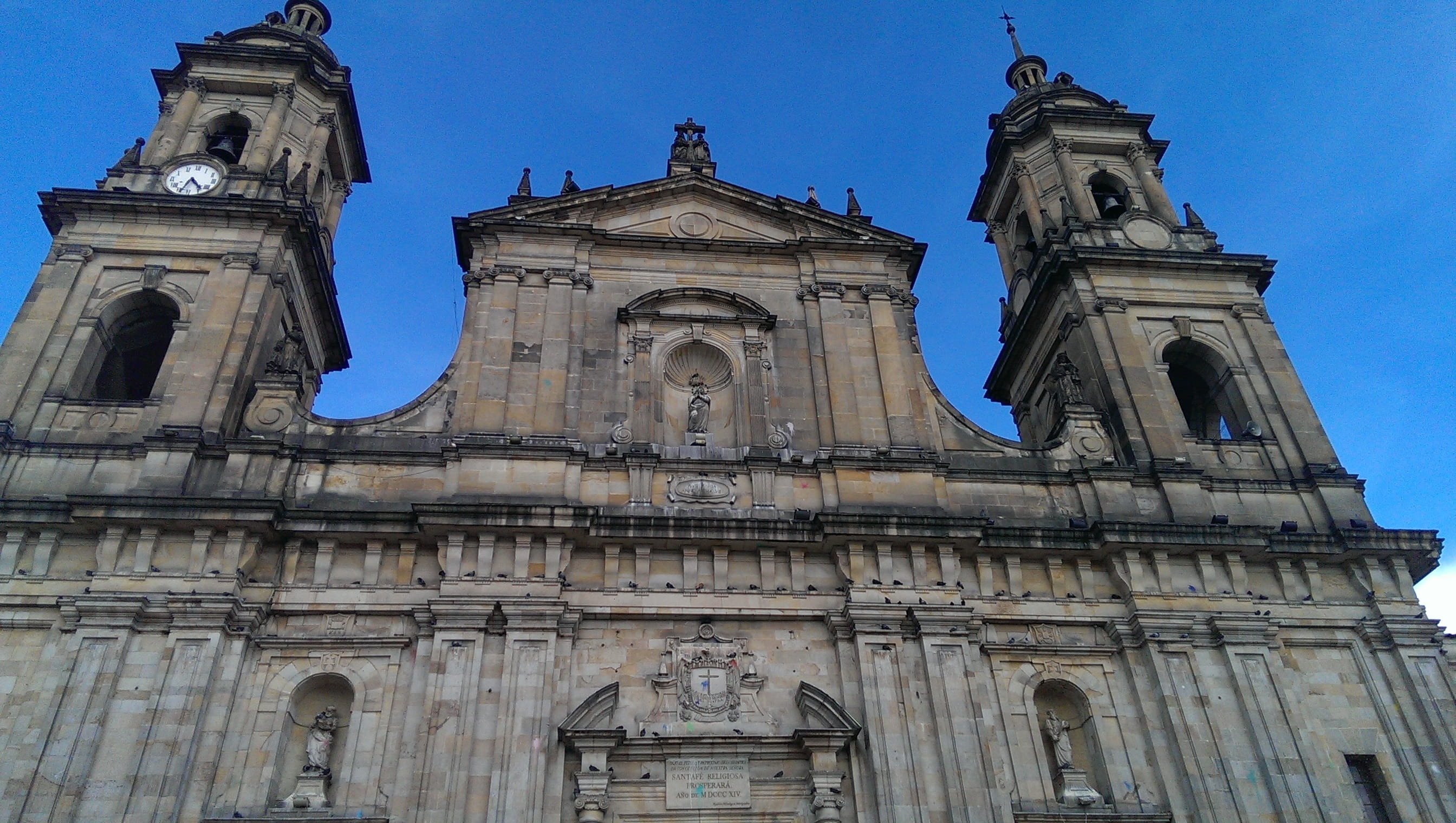 outdoors, spirituality, place of worship, history, nature, bogota, no people, low angle view, sky, built structure, travel destinations, belief, travel, HD Wallpaper