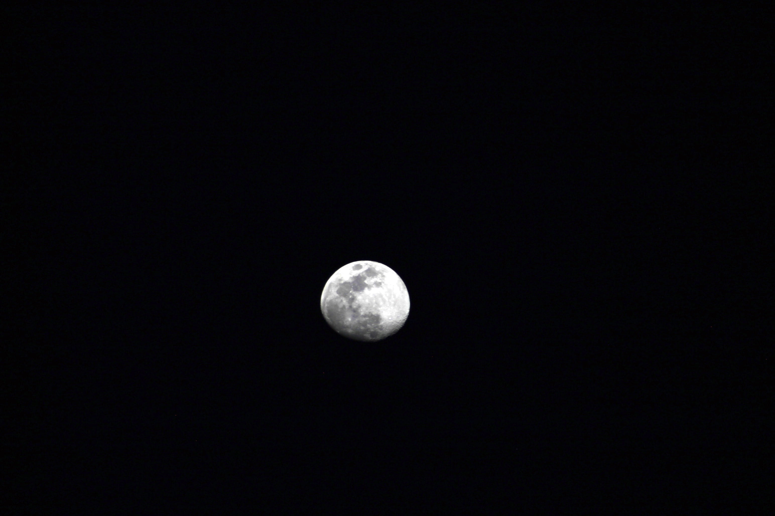 moon, tranquility, night, nature, outdoors, tranquil scene, moon surface, dark, scenics - nature, bogota, majestic, space, black background, astronomy, HD Wallpaper