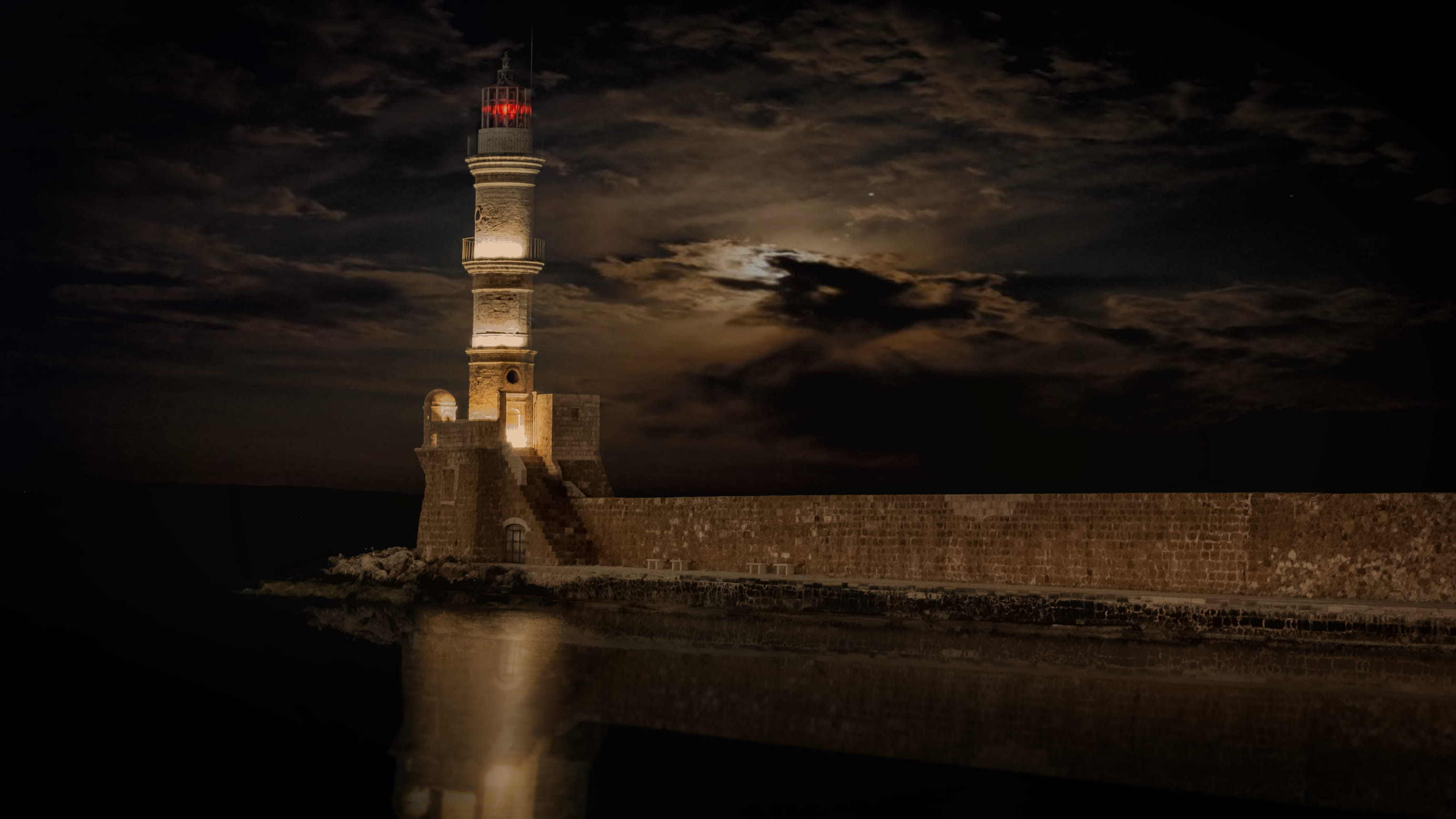 sky, place of worship, outdoors, 2K, history, spirituality, no people, tower, illuminated, belief, building, architecture, building exterior, the past, HD Wallpaper