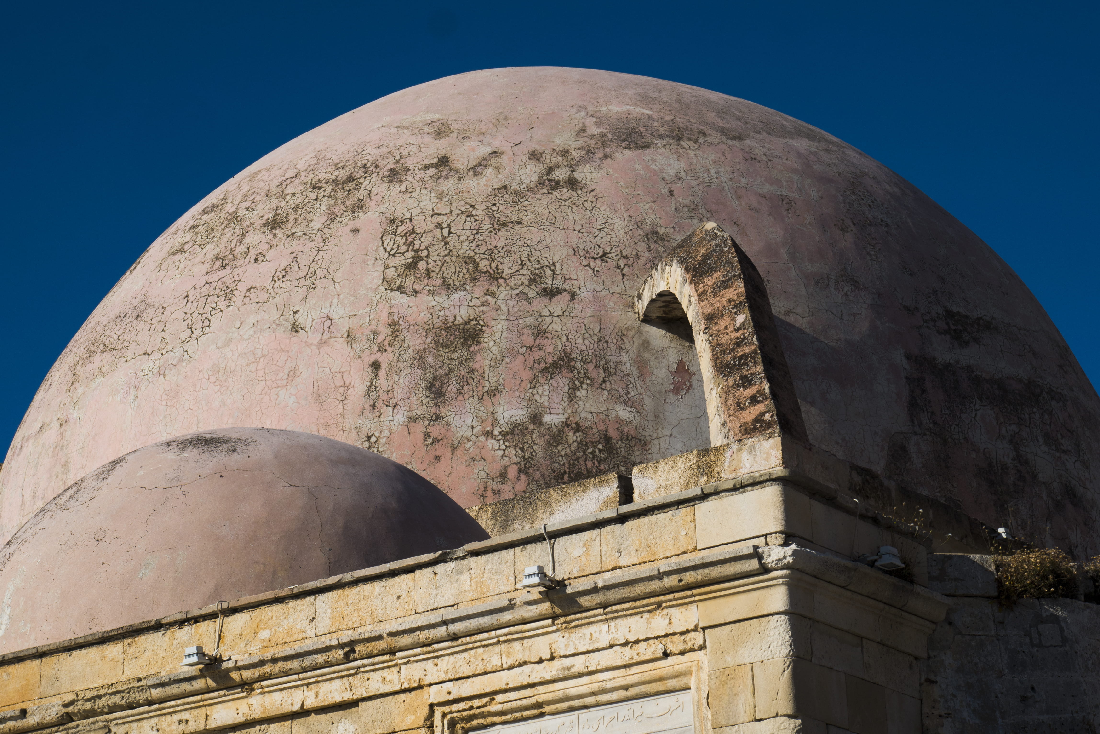 sky, sculpture, stone, travel, round, dome, place of worship, venetian house old town chania, outdoors, belief, built structure, greece, building, religion, HD Wallpaper