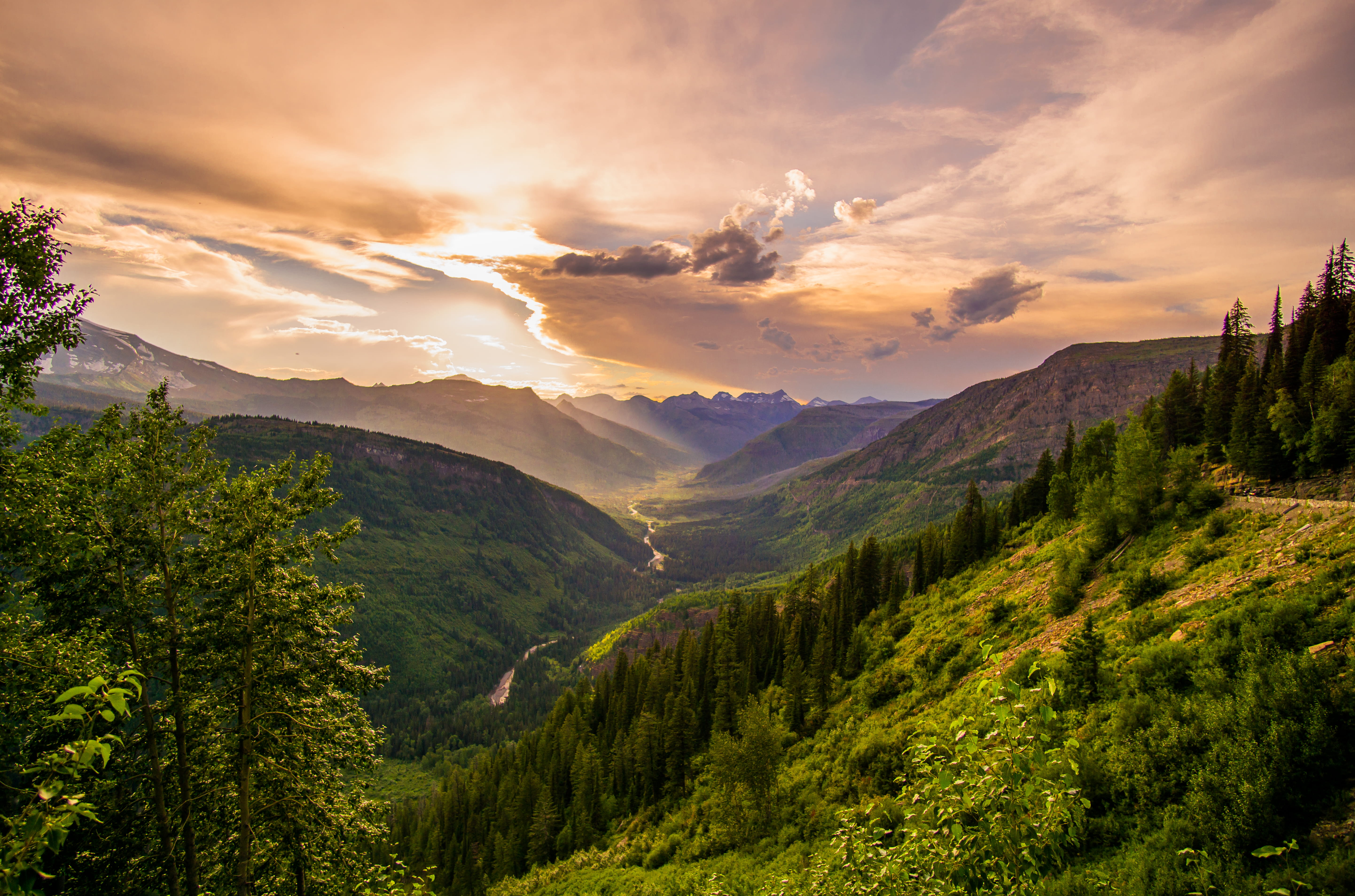 outdoors, hiking, river, cloud - sky, grass, jungle, valley, plant, scenics - nature, pinaceae, conifer, ranges, forest, environment, no people, tranquility, HD Wallpaper
