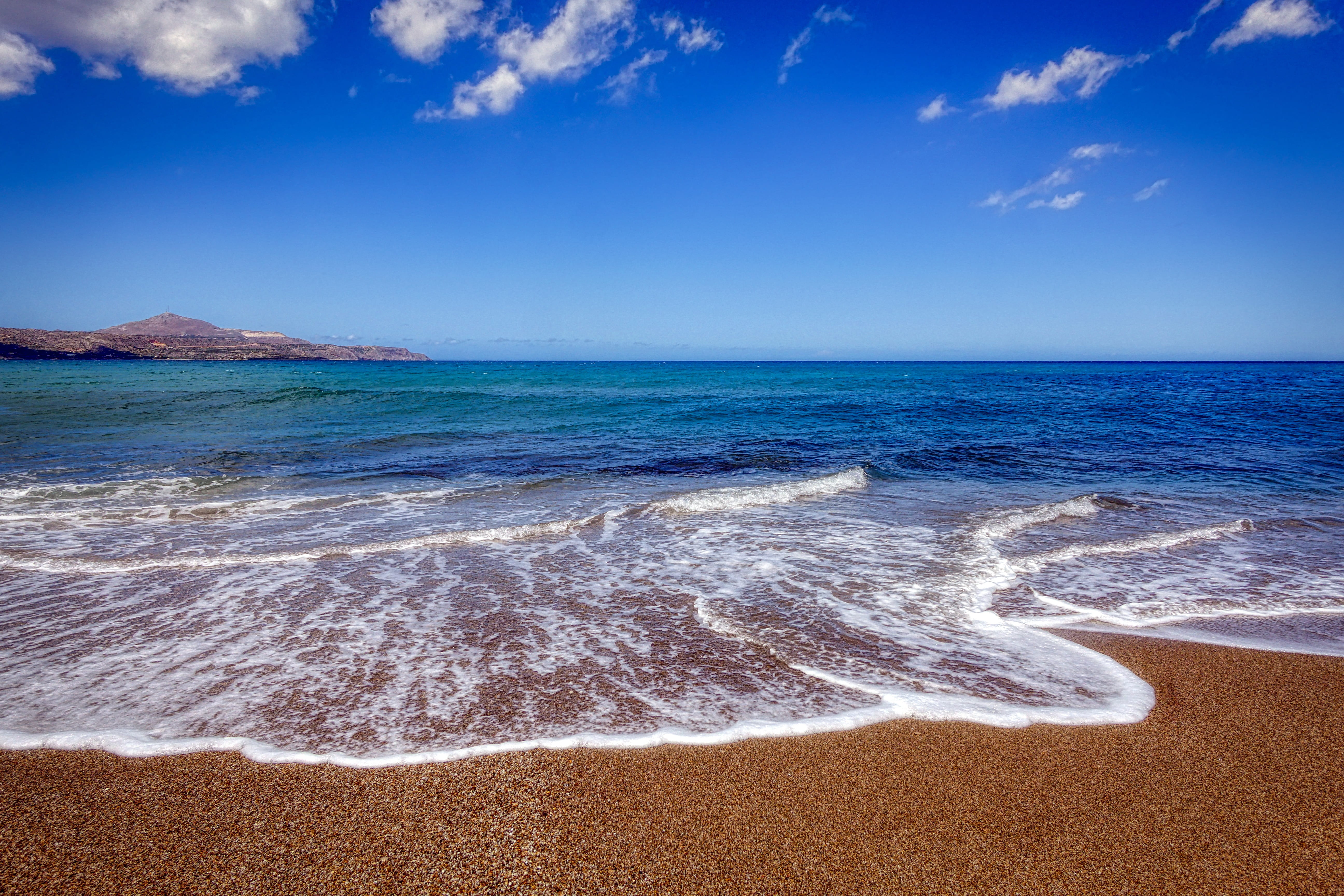 horizon, sky, sand, motion, coast, outdoors, spray, beach, landscape, nature, beauty in nature, sea, summer, scenics - nature, bay, horizon over water, HD Wallpaper