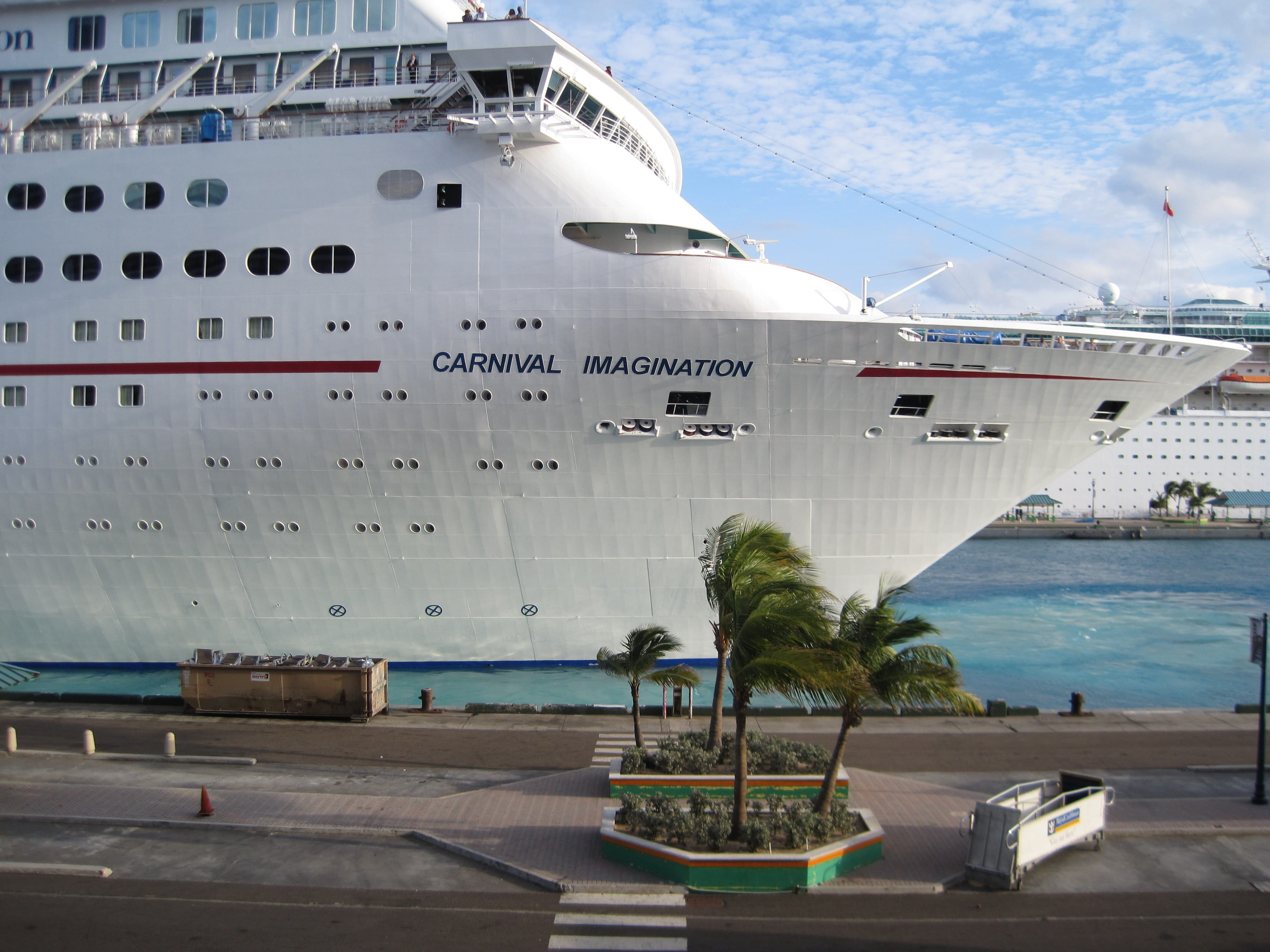 mode of transportation, vessel, tourism, Sail, architecture, Sea, vacation, outdoors, pier, Cruise Ship, caribbean, luxury, travel, voyage, cloud - sky, HD Wallpaper